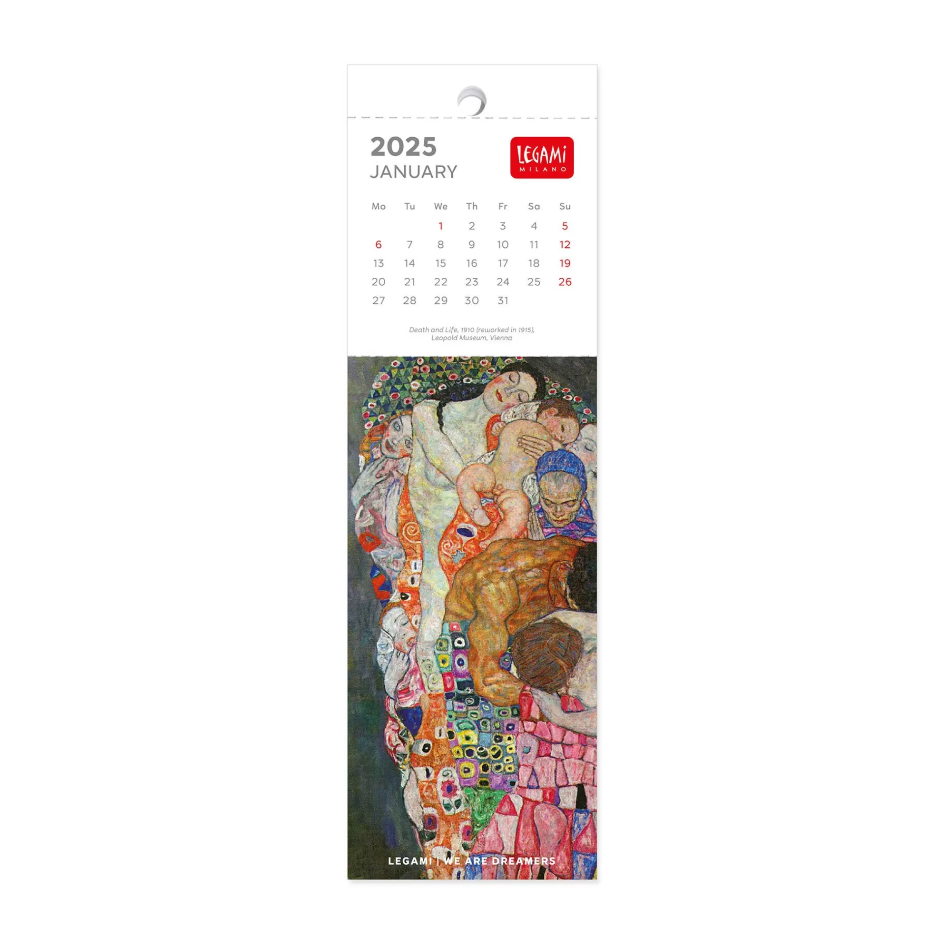 Legami Milano Calendario Segnalibro 2025 - 5,5 x 18 cm- Calendari Segnalibro