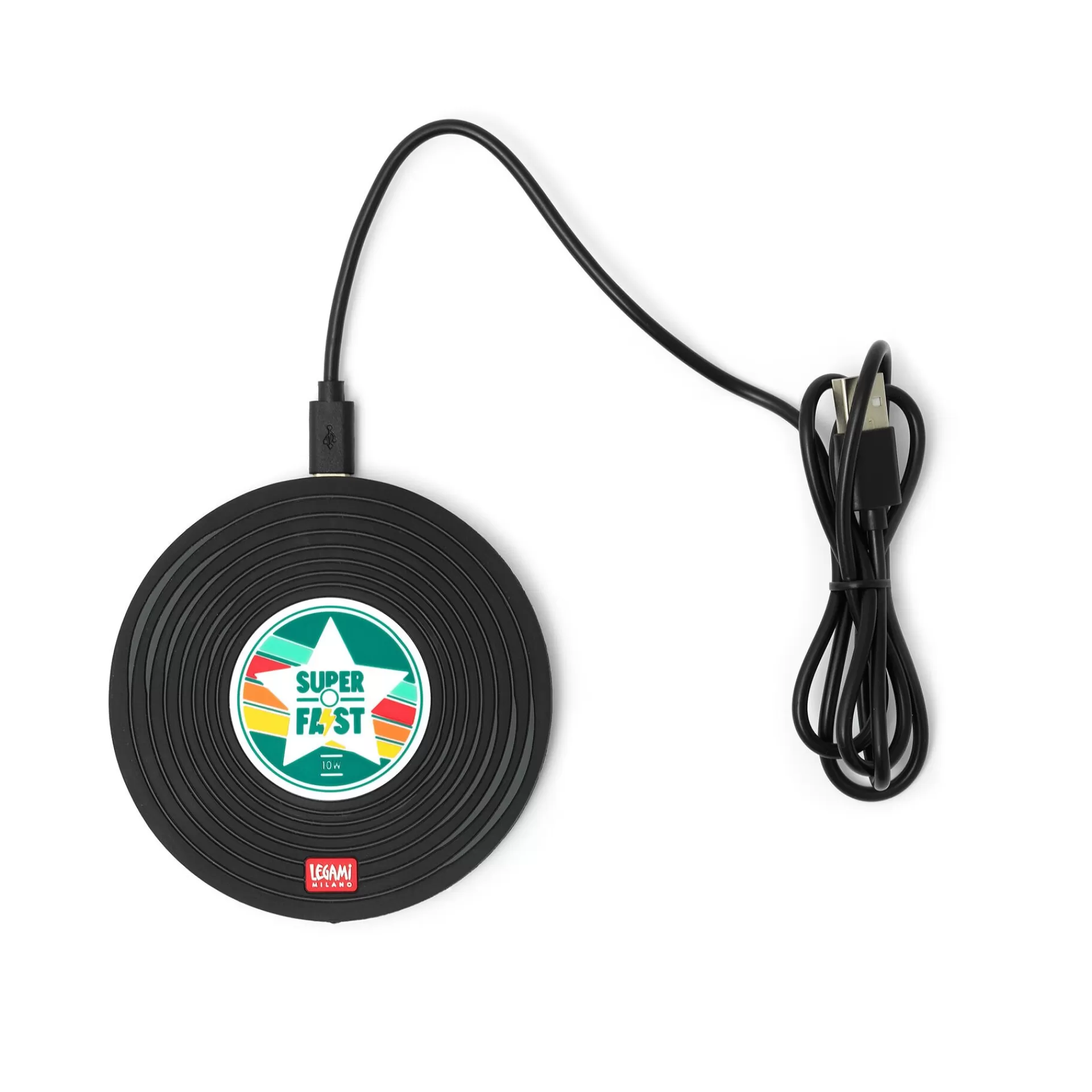 Legami Milano Caricabatterie Wireless per Smartphone - Super Fast- Power Bank E Caricabatterie