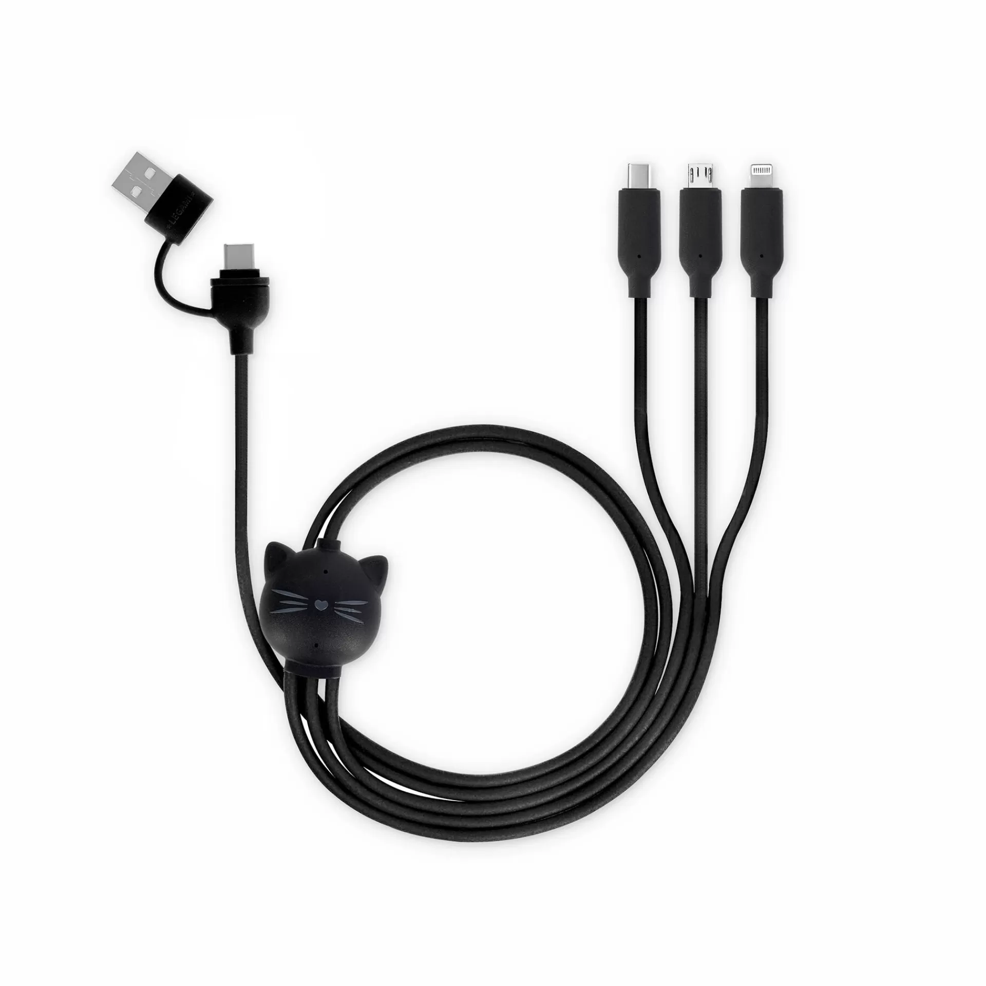 Legami Milano Cavo 3 in 1 di Ricarica e Sincronizzazione - Three Hugs- Accessori Per Smartphone Pc Tablet | Power Bank E Caricabatterie