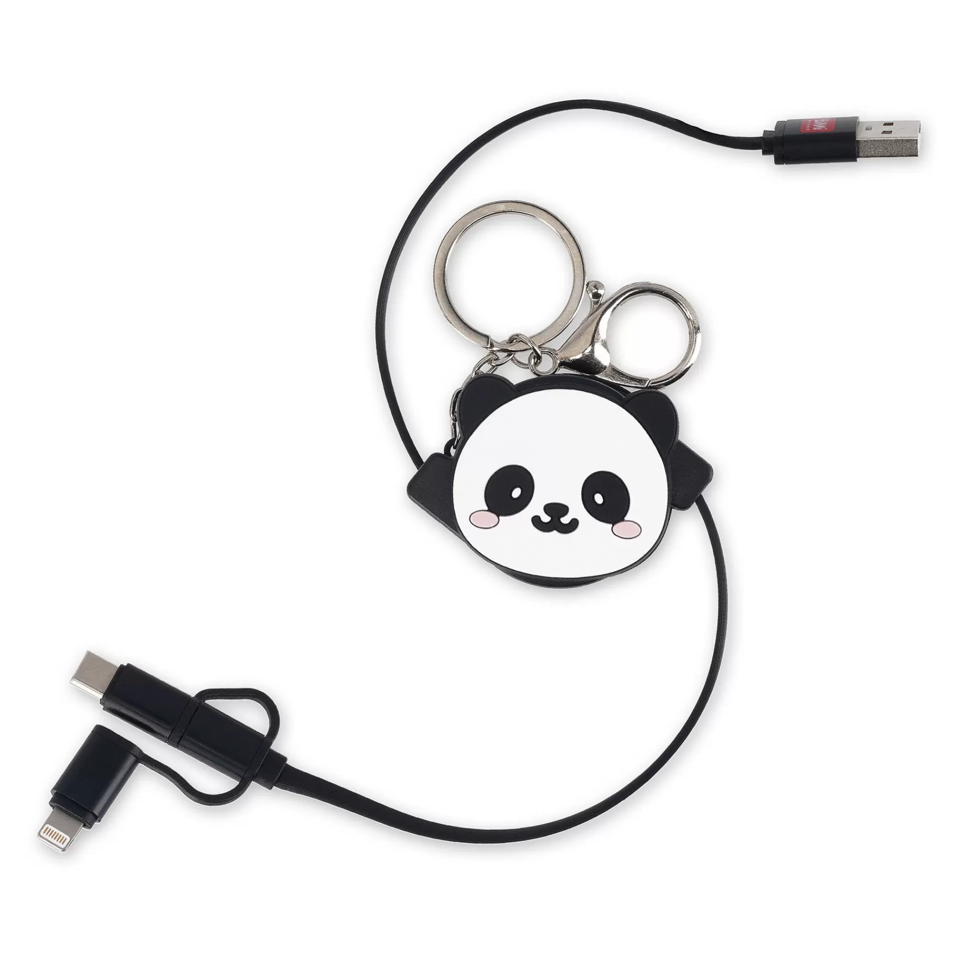 Legami Milano Cavo di Ricarica 3 in 1 Retrattile - Charge 'N Roll- Power Bank E Caricabatterie