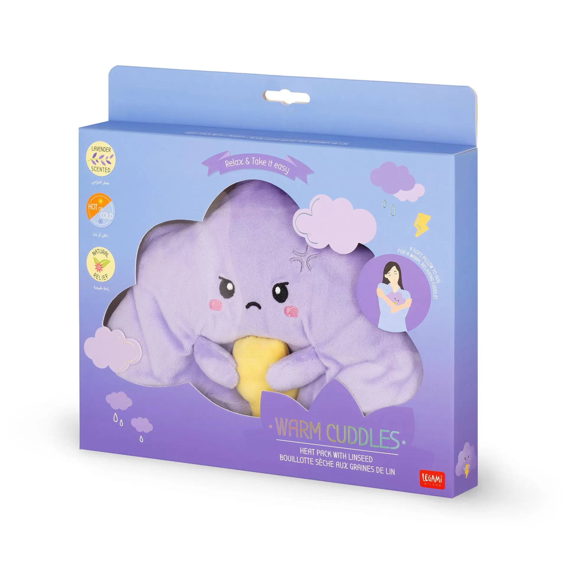 Legami Milano Cuscino Termico con Semi di Lino - Warm Cuddles- Relax | Cuscini E Coperte