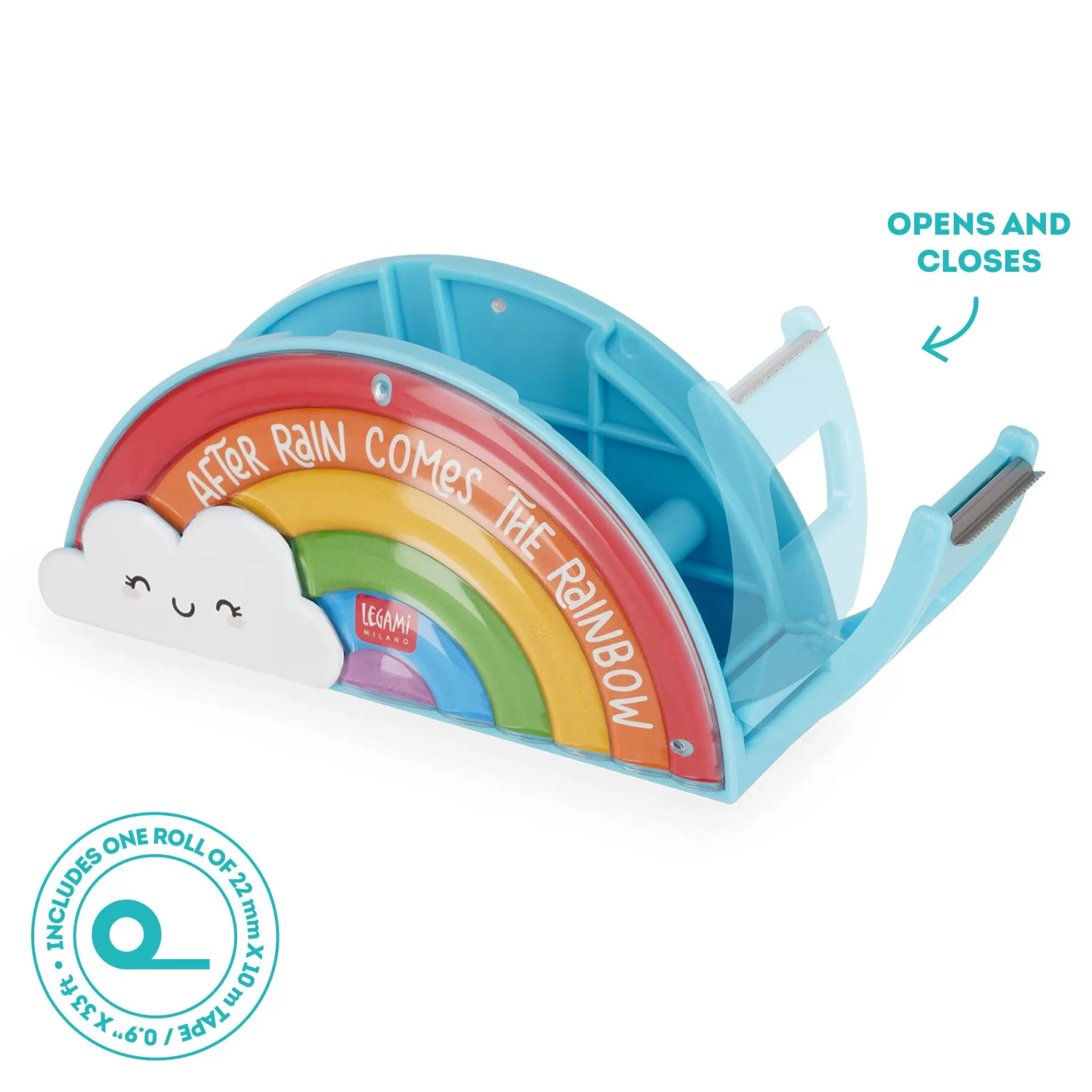 Legami Milano Dispenser per Nastro Adesivo - Follow The Rainbow- Altri Accessori Cartoleria