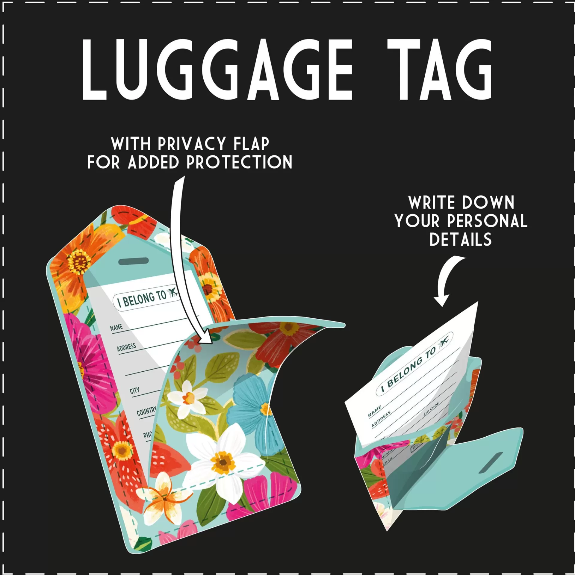 Legami Milano Etichetta Bagaglio - Luggage Tag- Accessori Viaggio