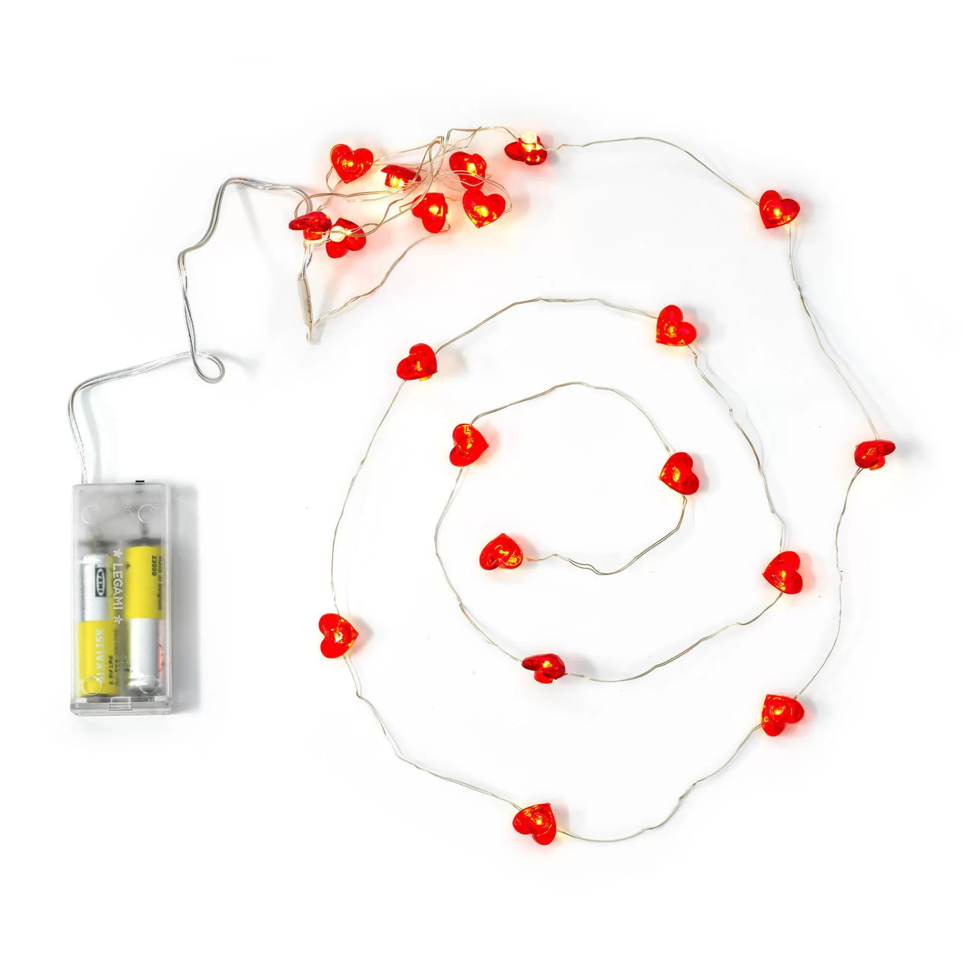Legami Milano Filo di Luci Led a Forma di Cuore- Luci Decorative