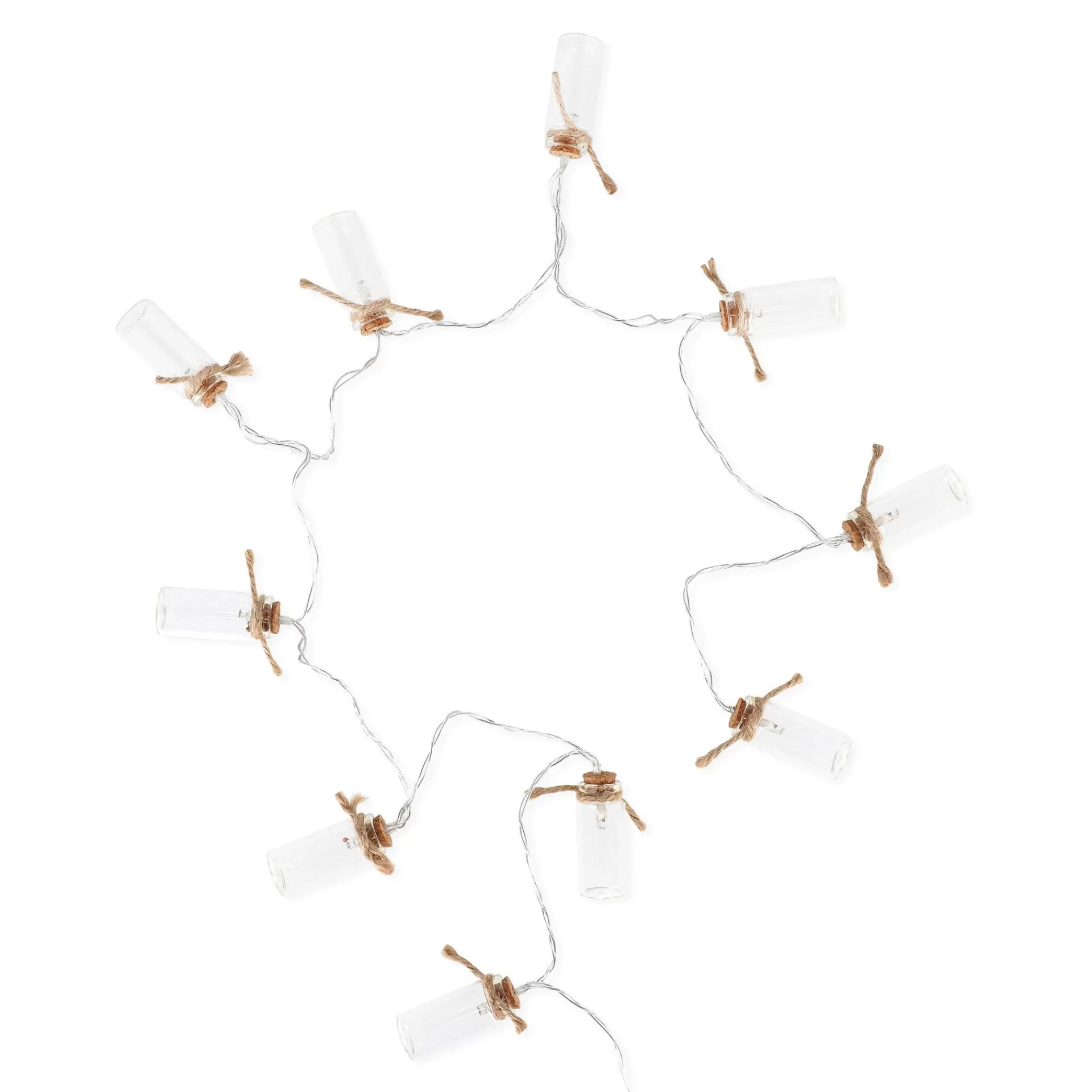 Legami Milano Filo di Luci Led con Vasetti di Vetro- Luci Decorative