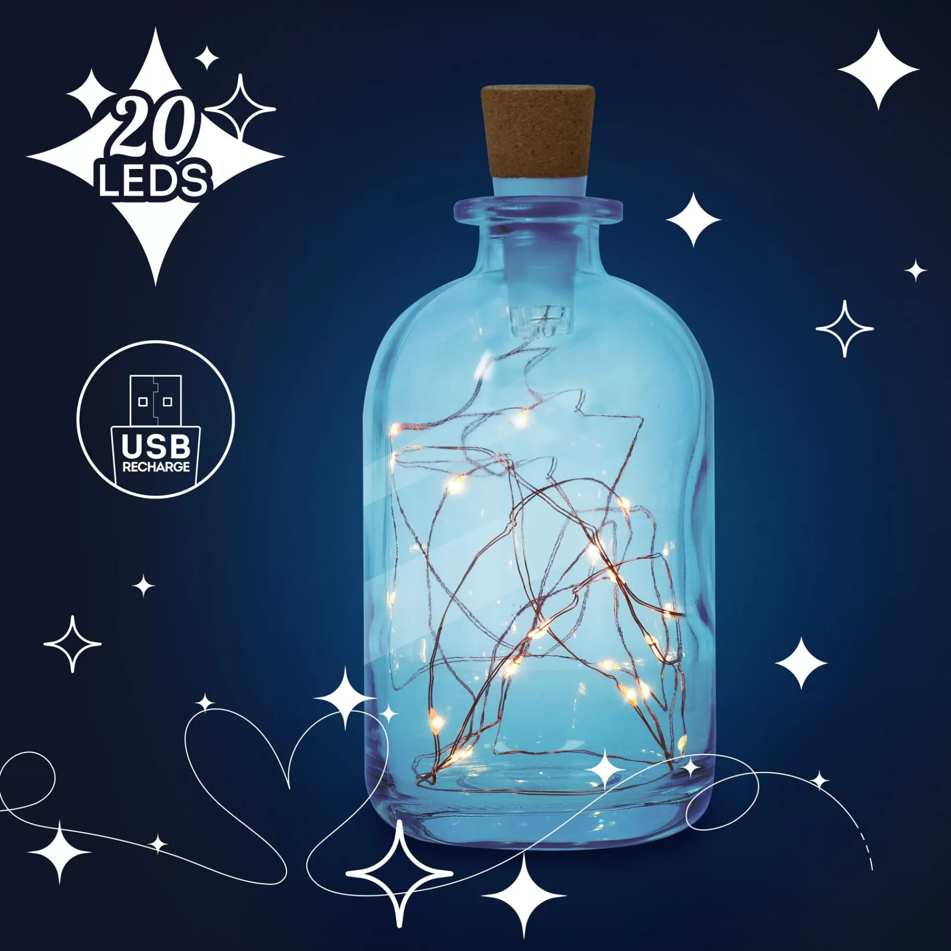 Legami Milano Filo di Luci per Bottiglia - Bottle Lights- Luci Decorative