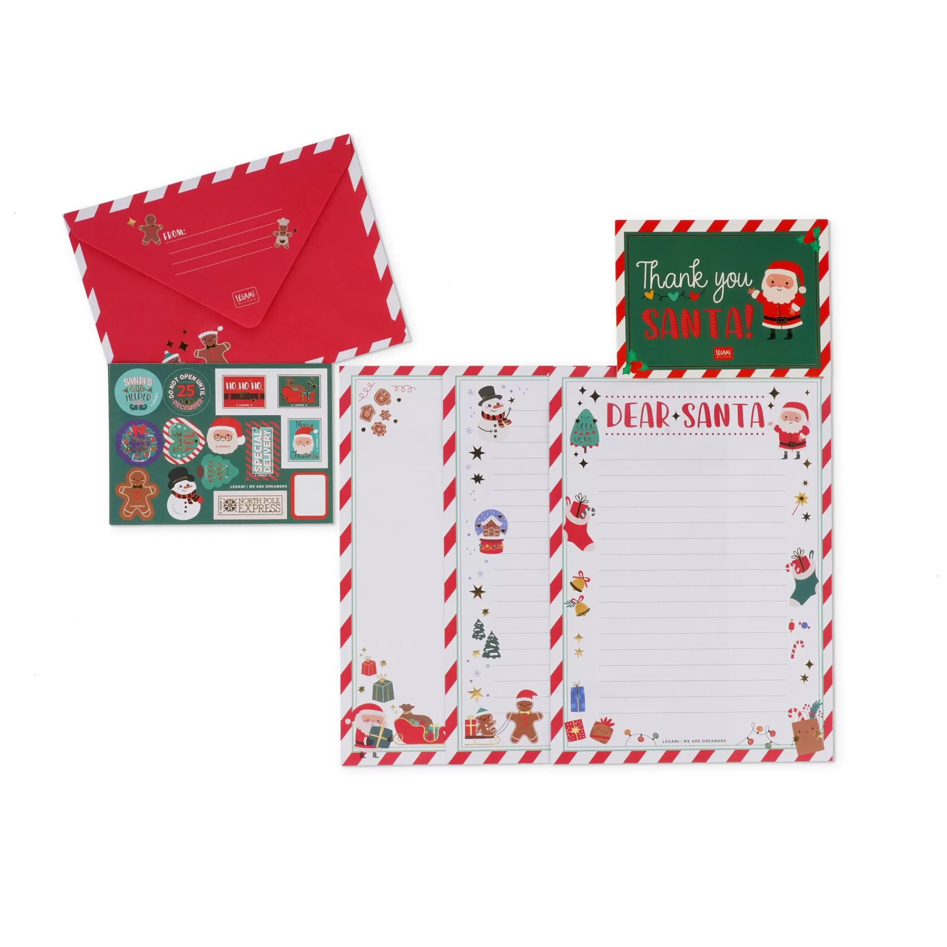 Legami Milano Kit per Lettera a Babbo Natale- Accessori Natalizi