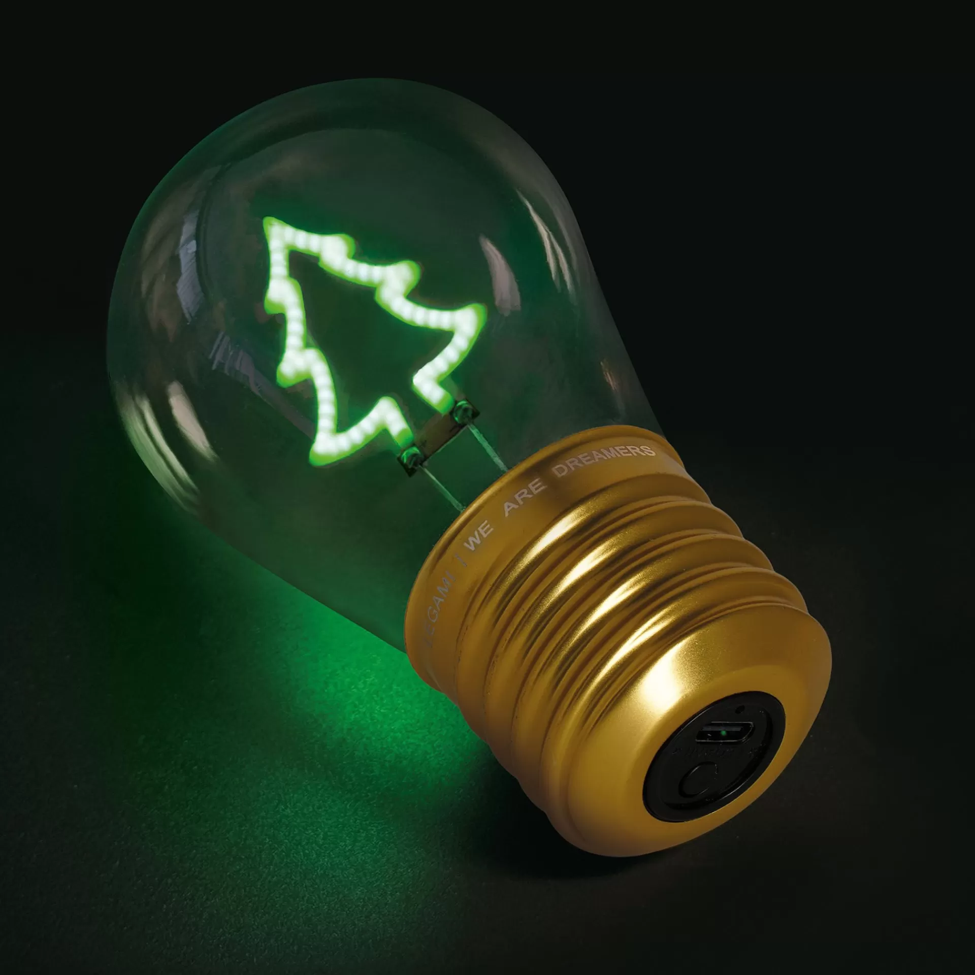 Legami Milano Lampada da Tavolo a Forma di Lampadina - Bulb Fiction- Lampade | Luci Decorative