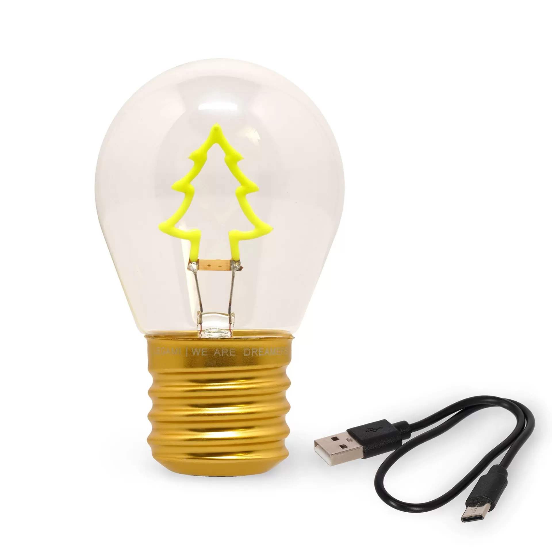 Legami Milano Lampada da Tavolo a Forma di Lampadina - Bulb Fiction- Lampade | Luci Decorative