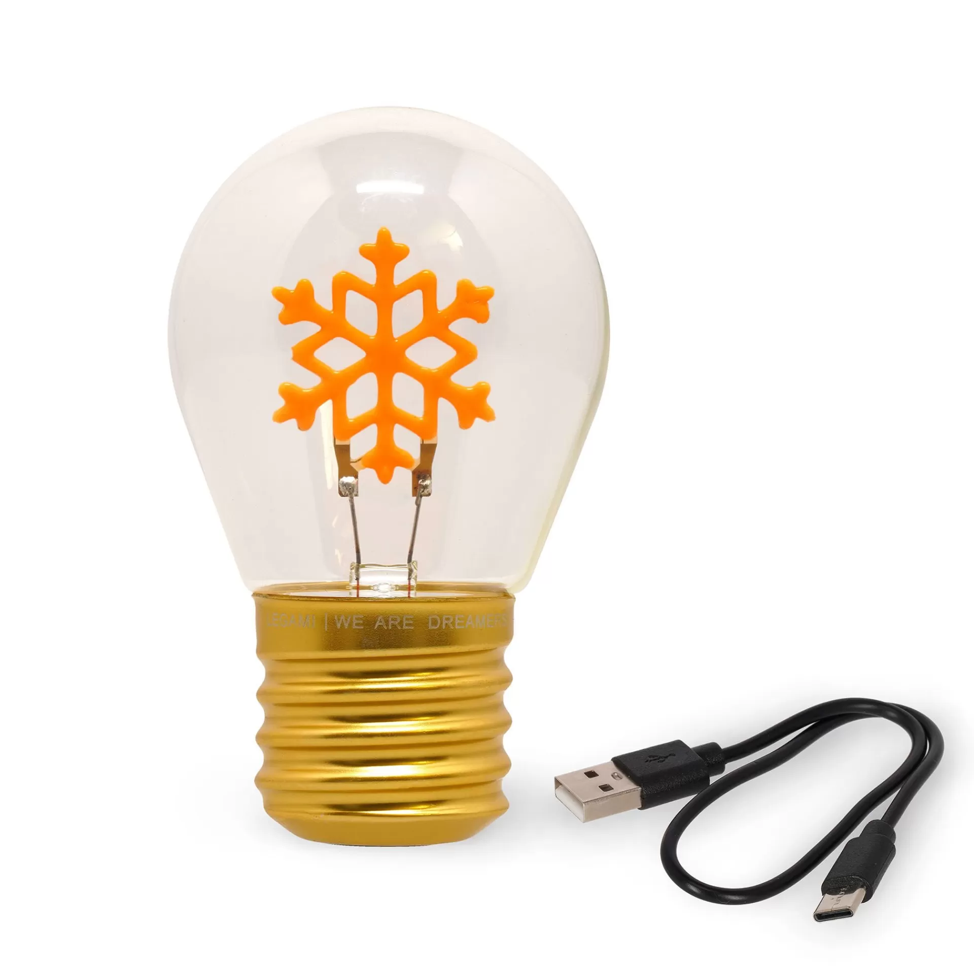 Legami Milano Lampada da Tavolo a Forma di Lampadina - Bulb Fiction- Luci Decorative | Accessori Natalizi
