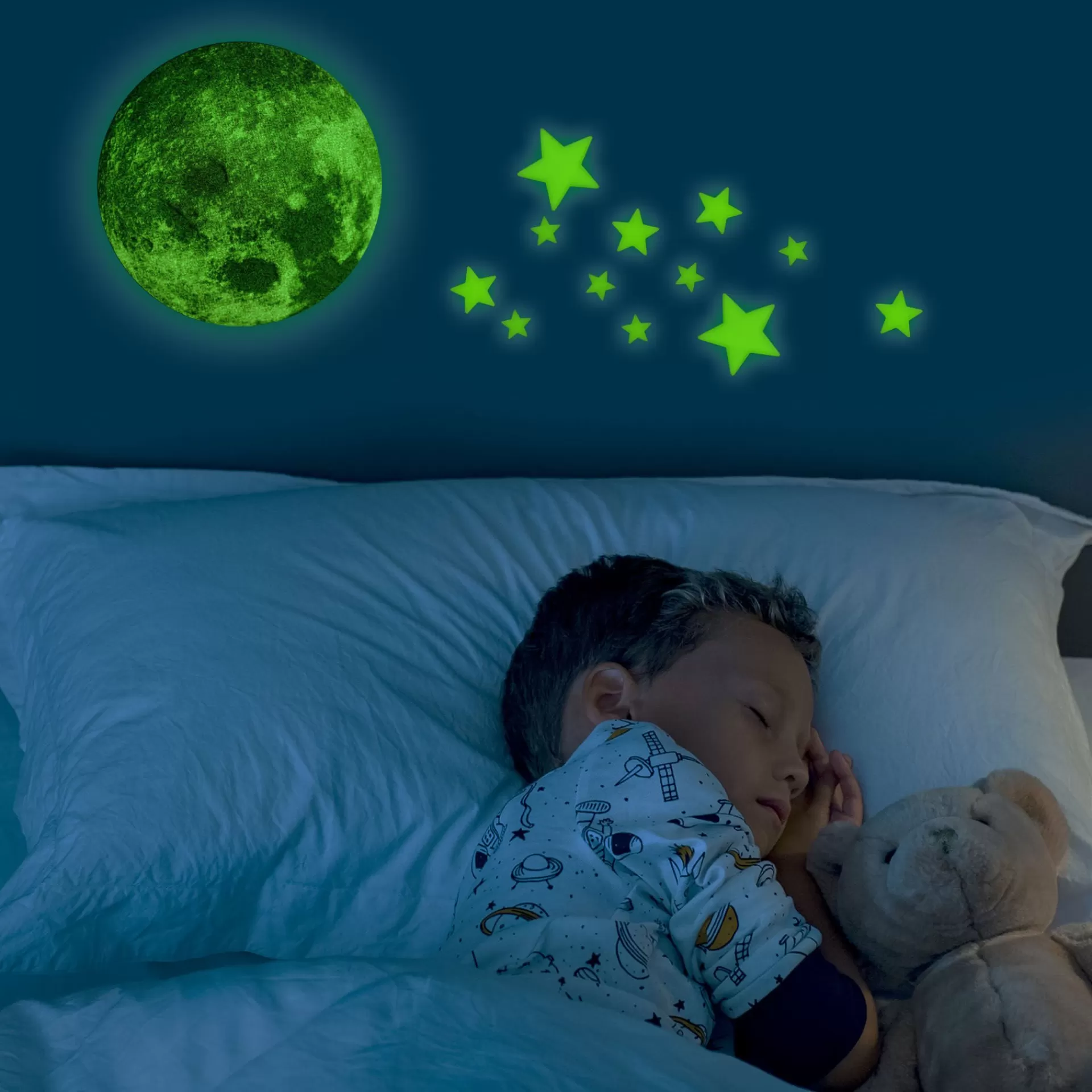 Legami Milano Luna Fosforescente Adesiva - Super Moon- Luci Decorative