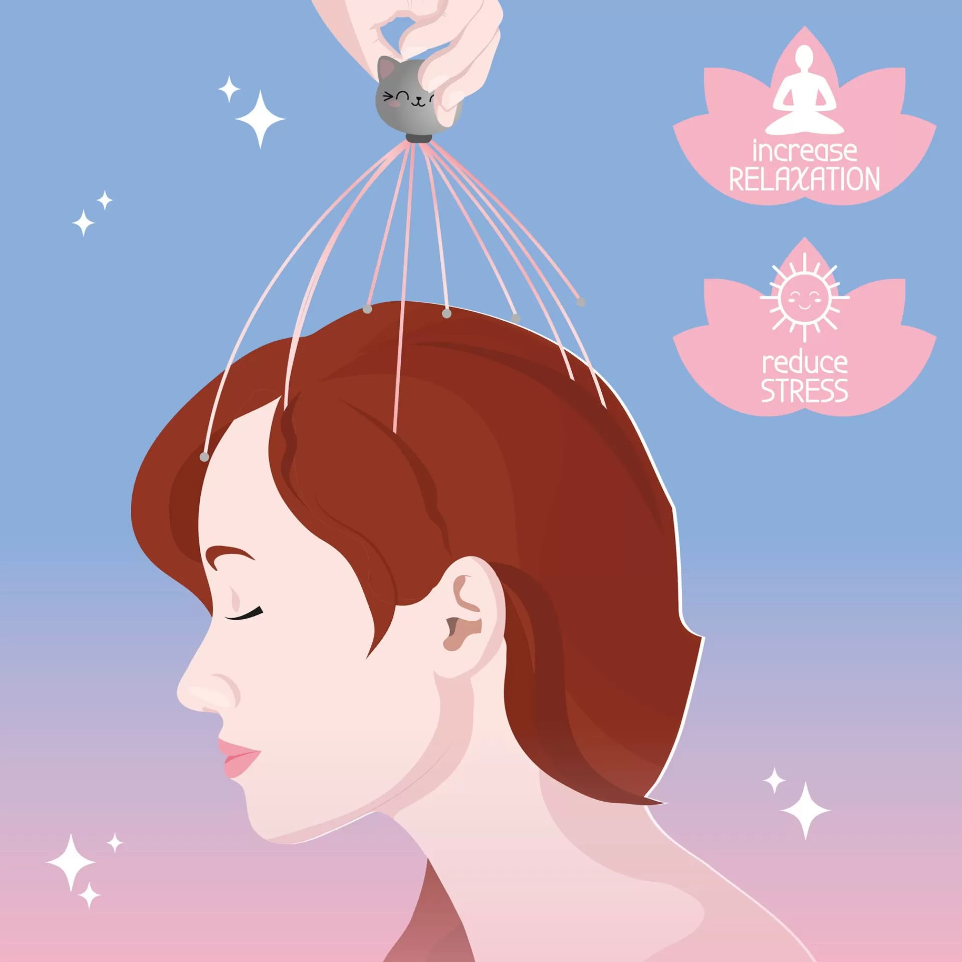 Legami Milano Massaggiatore per la Testa - Peace of Mind- Relax | Viso E Corpo