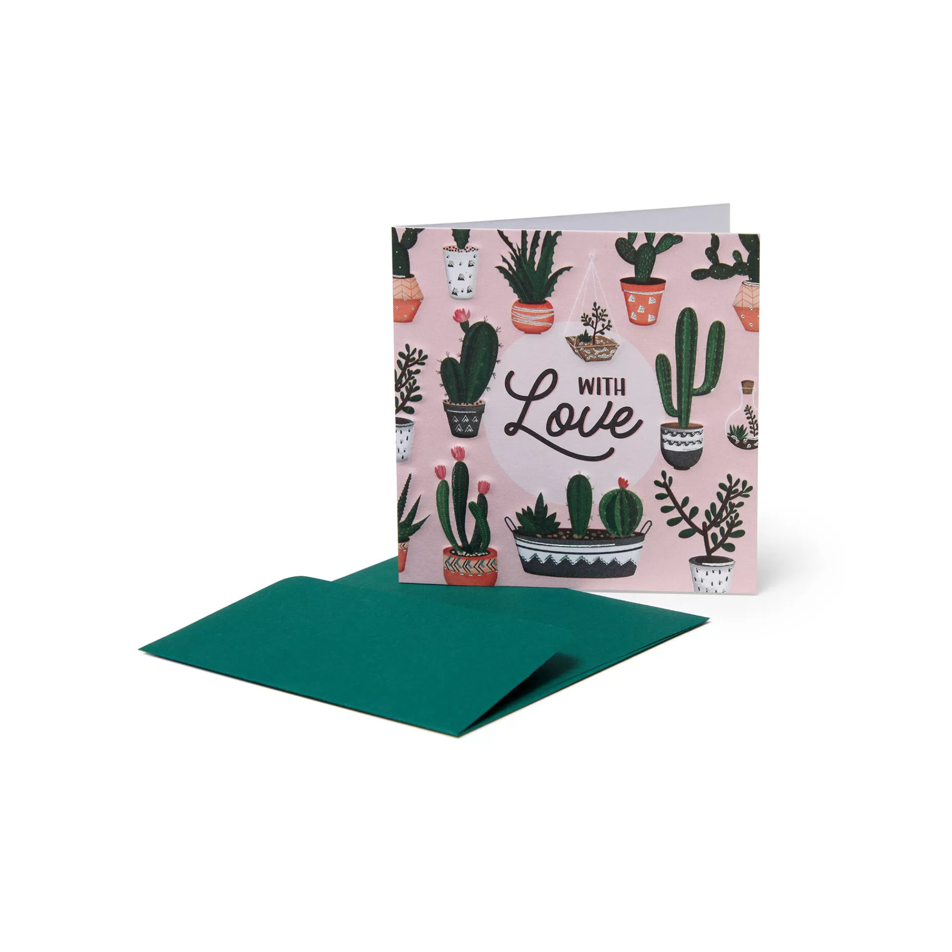Legami Milano Mini Biglietto d'Auguri - Cactus Love- Biglietti Per Tutte Le Occasioni