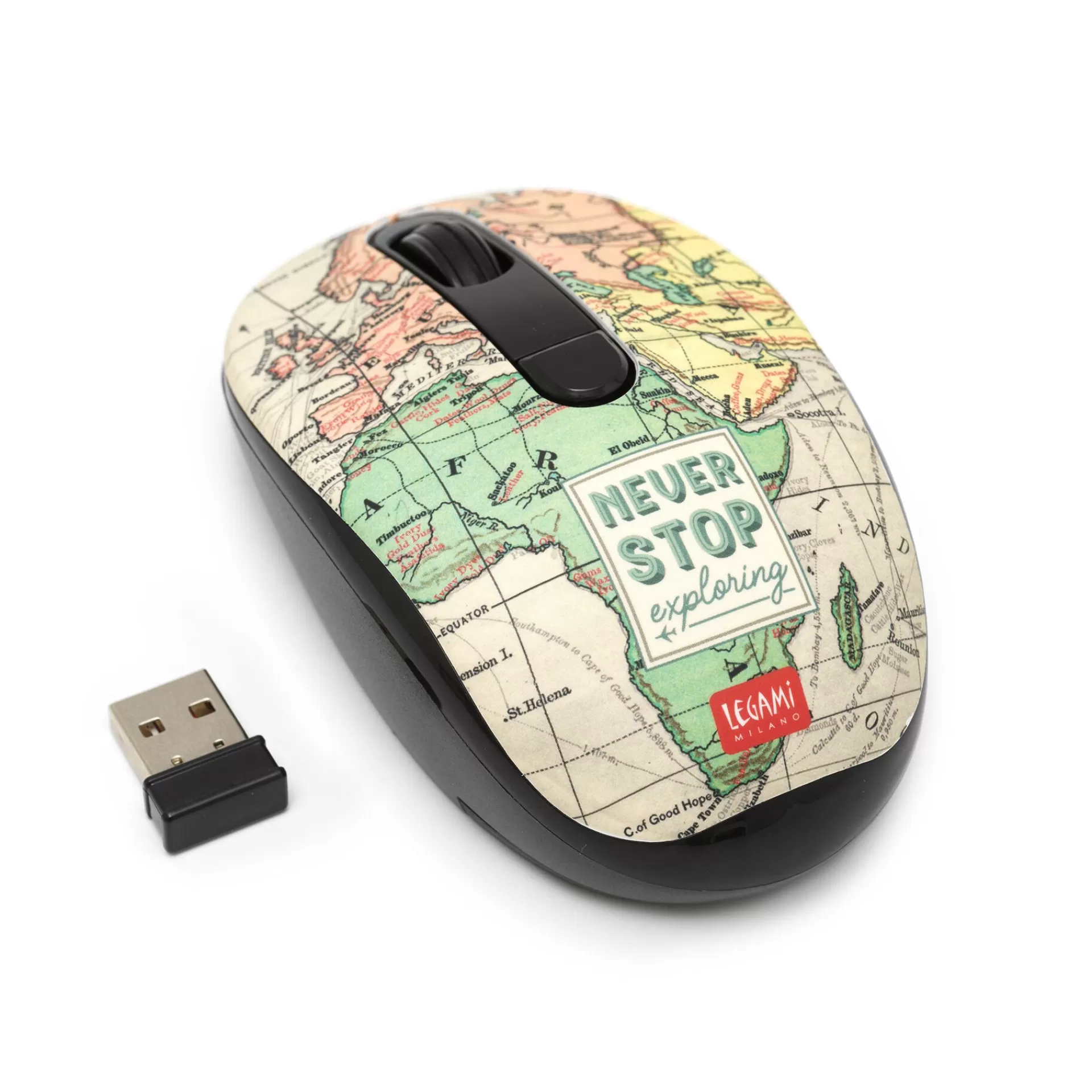 Legami Milano Mouse Wireless con Ricevitore USB- Accessori Per Smartphone Pc Tablet