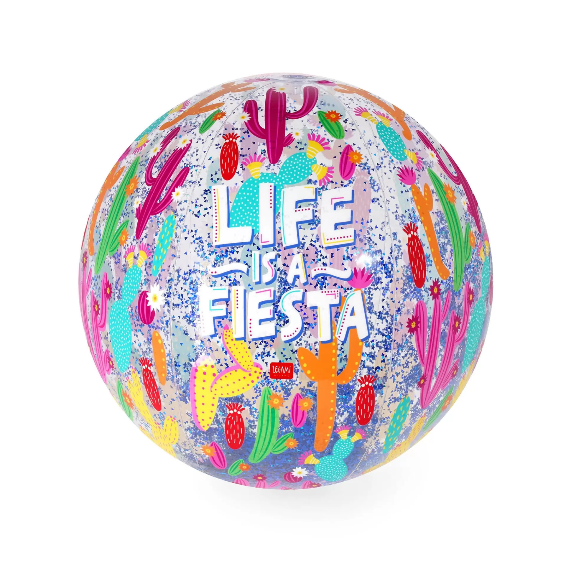 Legami Milano Palla da Spiaggia Gonfiabile - Glitter Beach Ball- Giochi Da Spiaggia | Gonfiabili