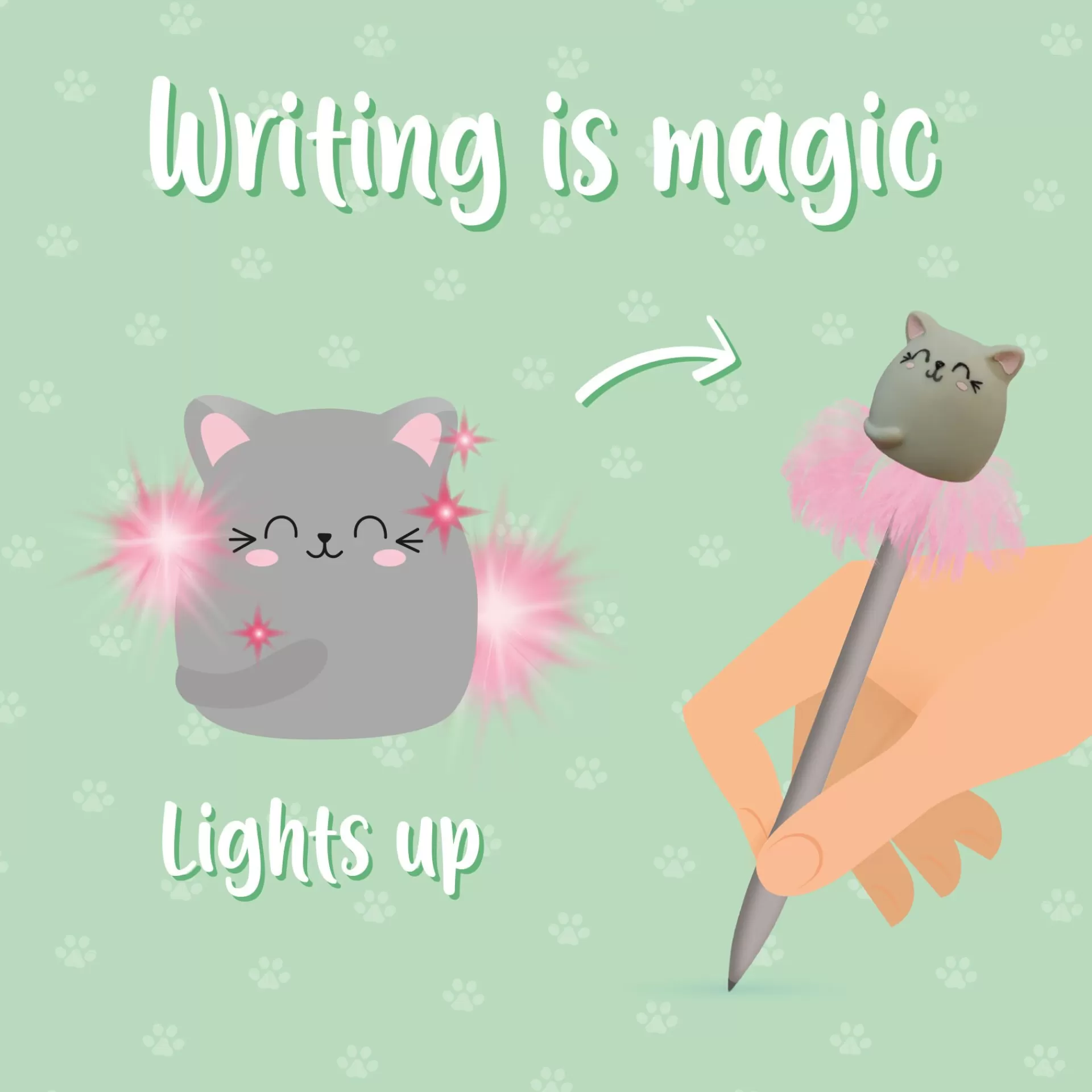Legami Milano Penna a Sfera Luminosa - Writing is Magic- Penne A Sfera E Gel