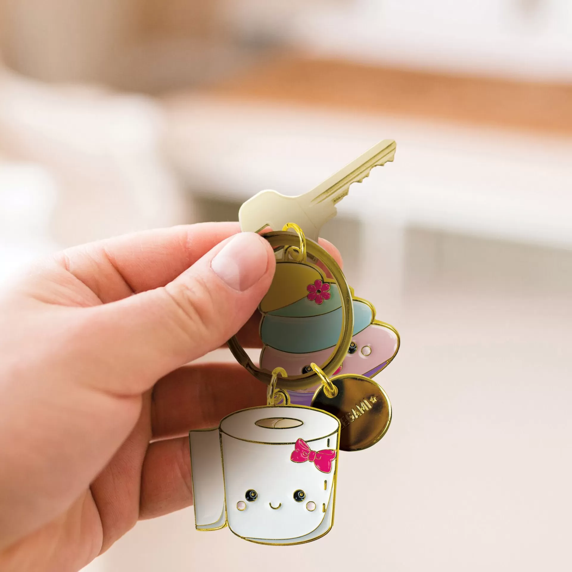 Legami Milano Portachiavi in Metallo Smaltato - What a Key Ring!- Portachiavi