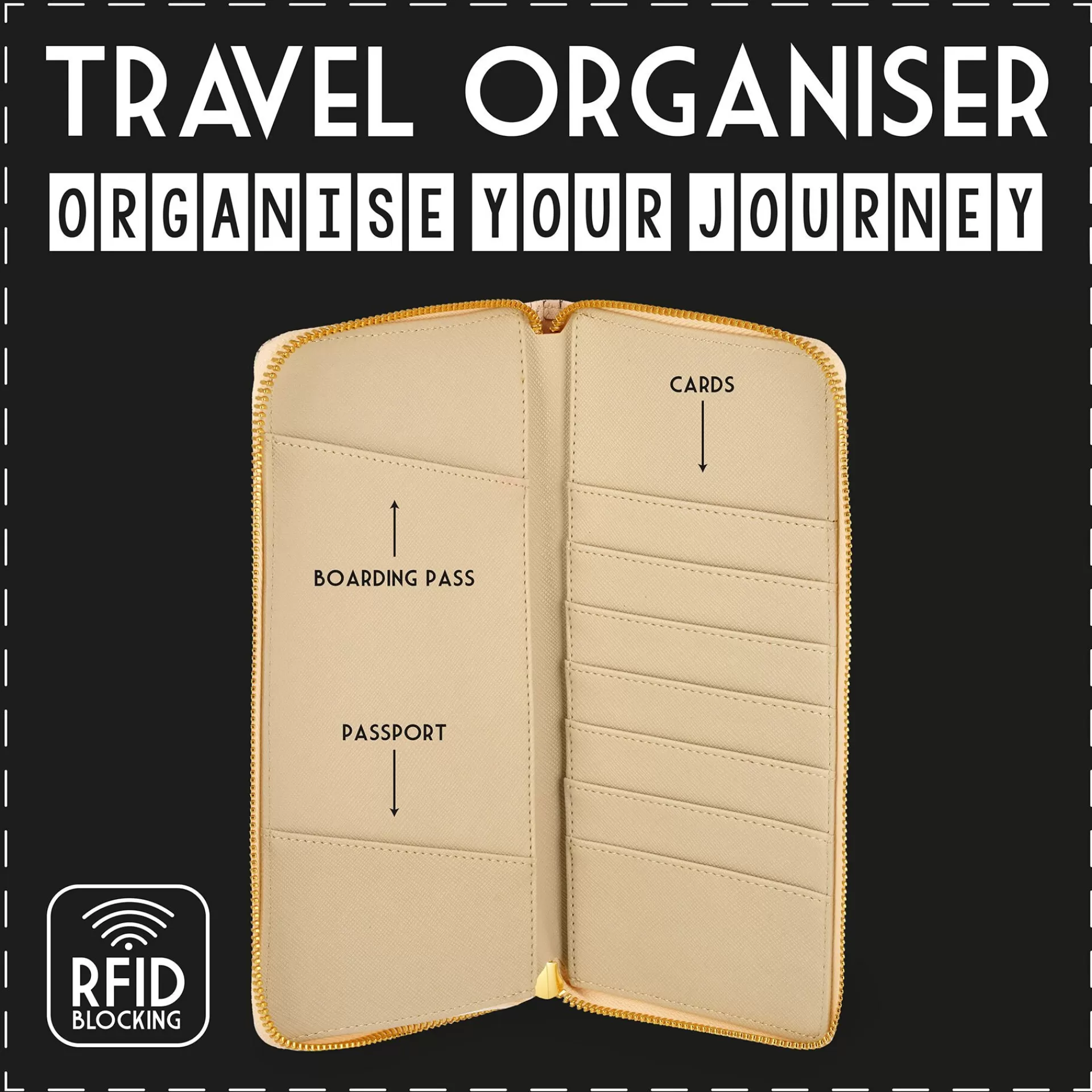 Legami Milano Portadocumenti da Viaggio - Rfid Blocking- Portadocumenti