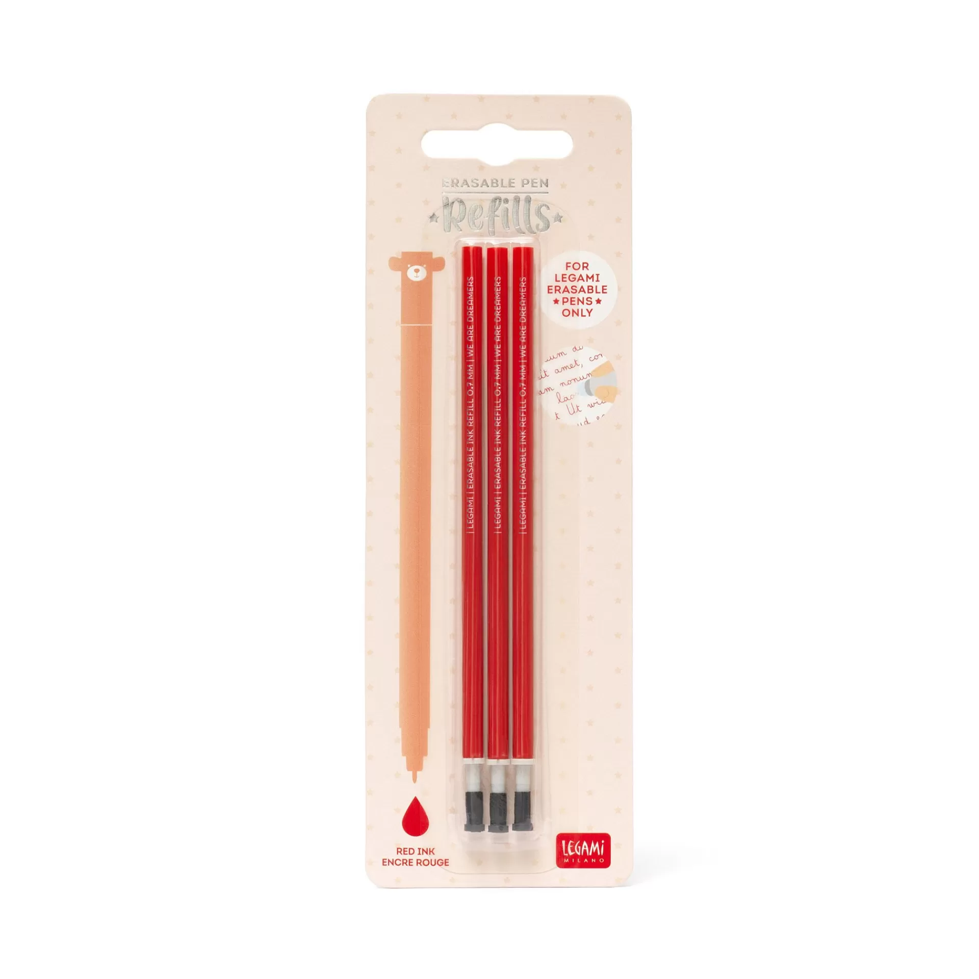 Legami Milano Refill per Penna Gel Cancellabile - Erasable Pen- Refill Penne Cancellabili
