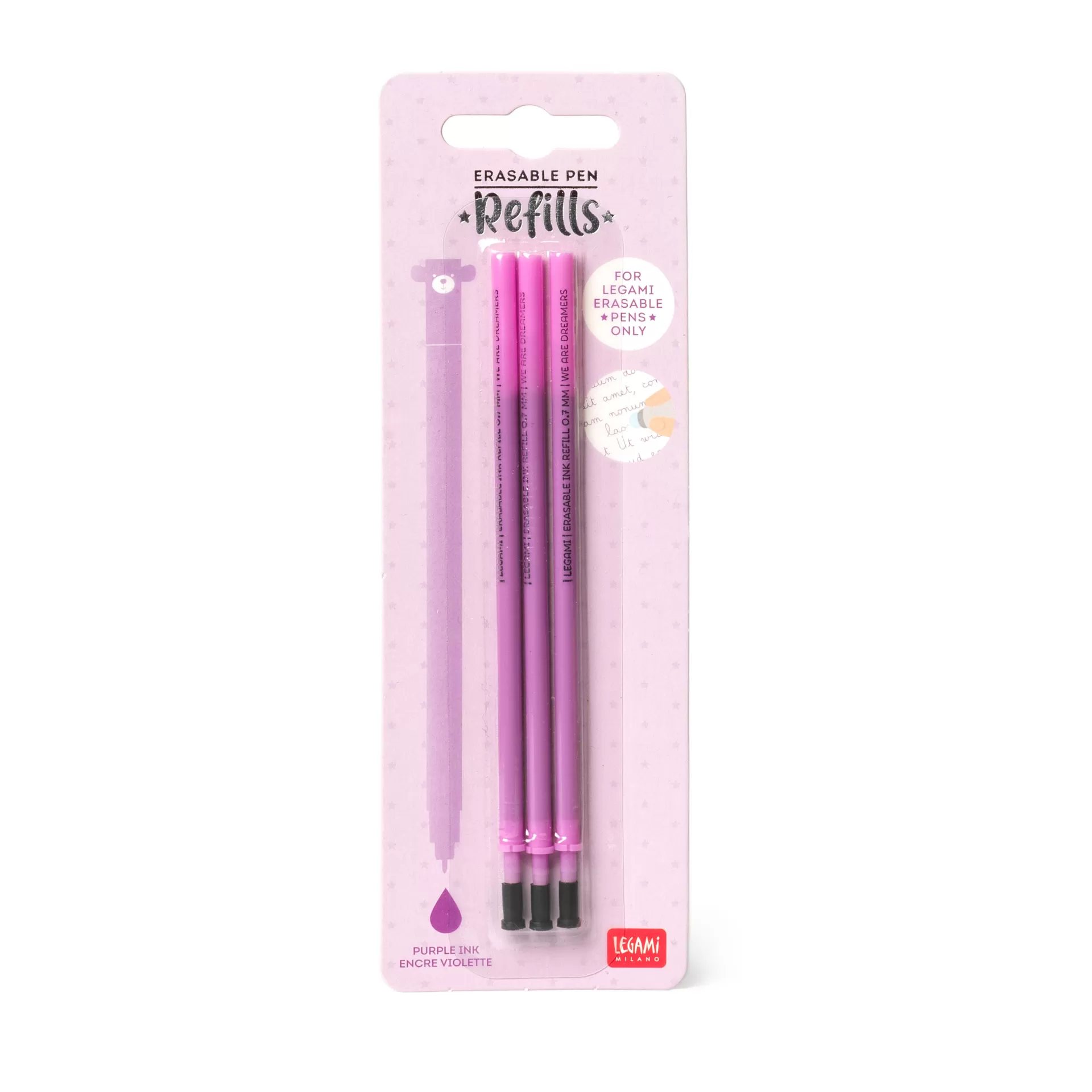 Legami Milano Refill per Penna Gel Cancellabile - Erasable Pen- Refill Penne Cancellabili