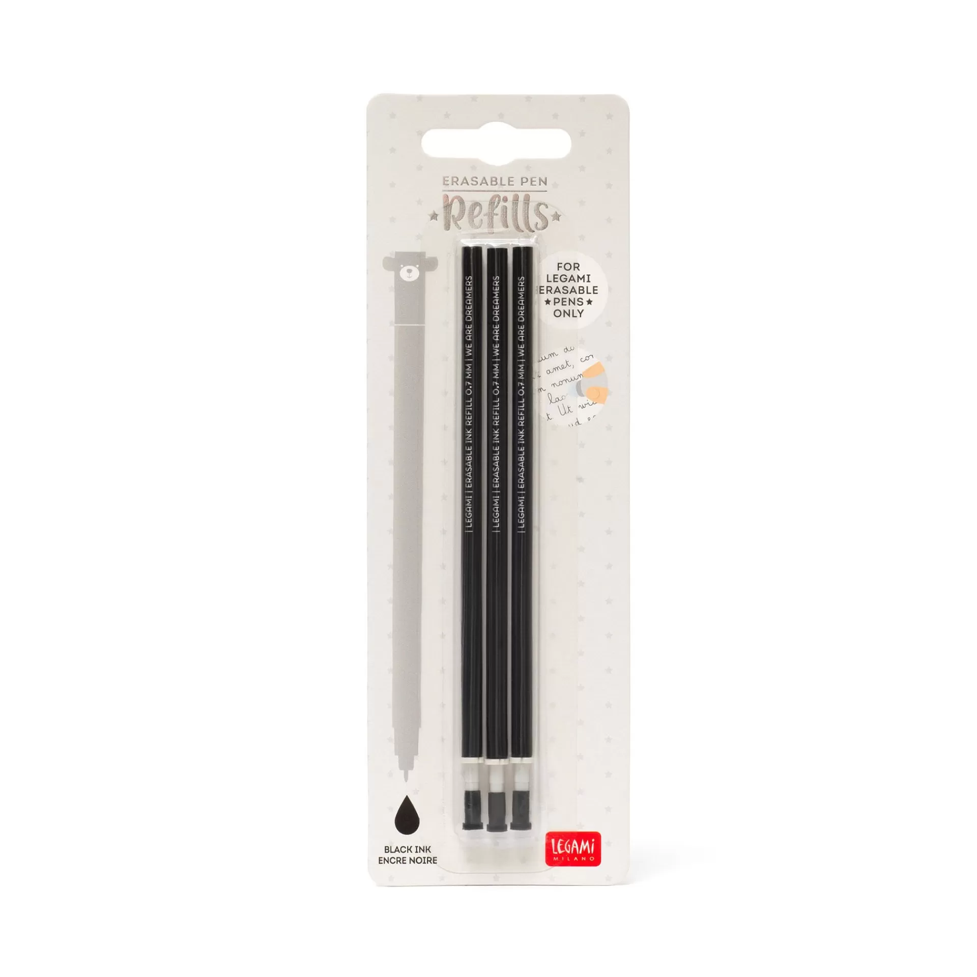 Legami Milano Refill per Penna Gel Cancellabile - Erasable Pen- Refill Penne Cancellabili