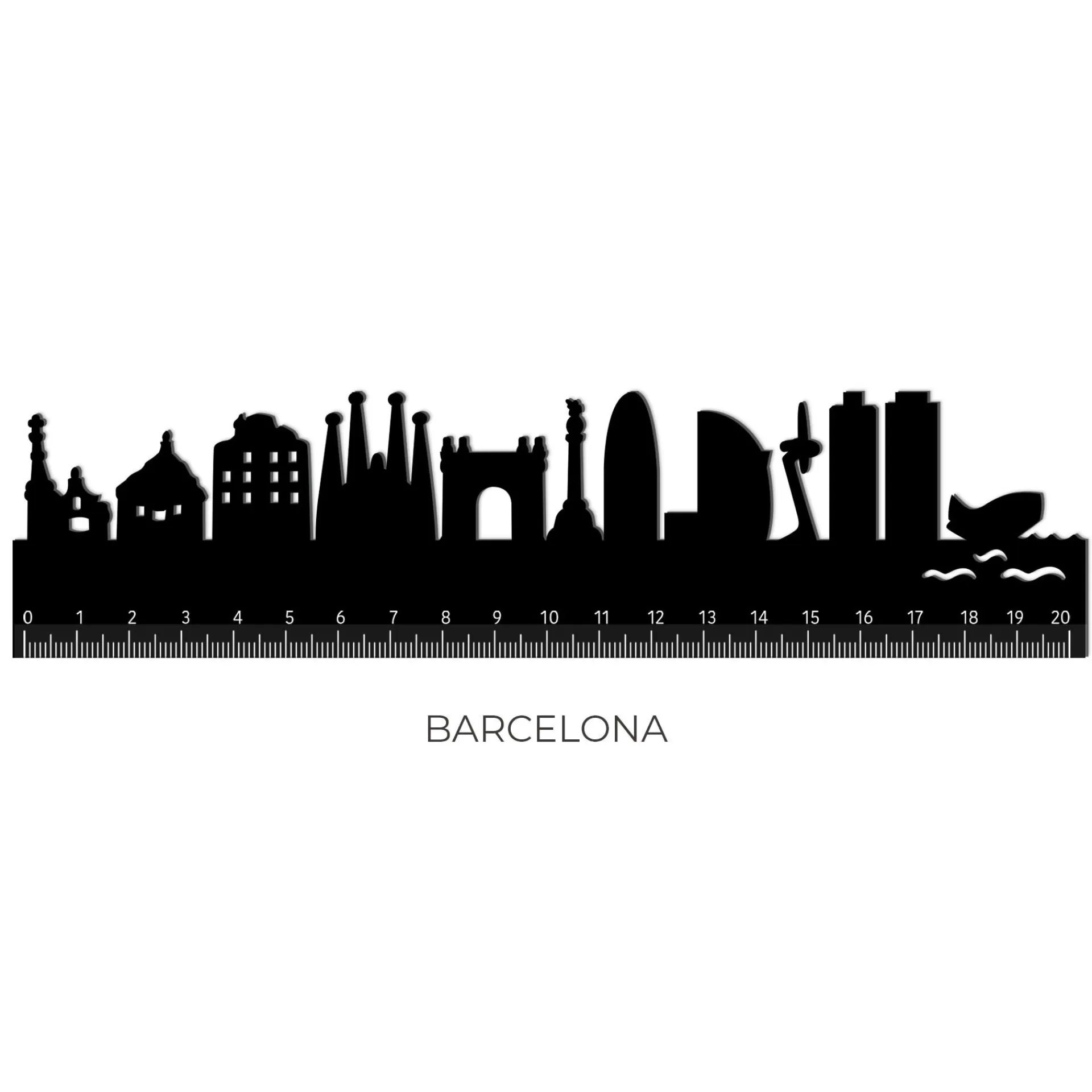 Legami Milano Righello - Follow The Skyline- Righelli