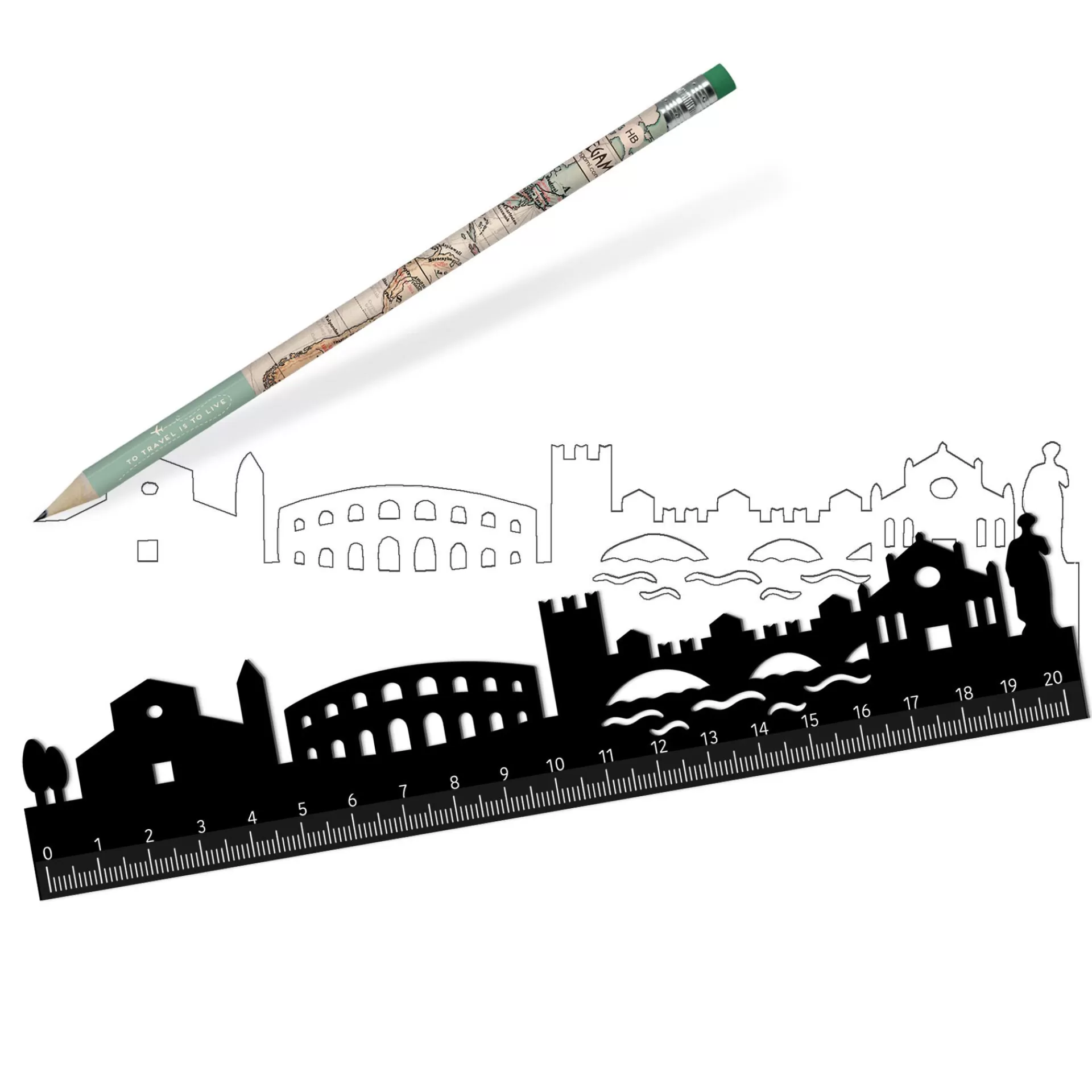 Legami Milano Righello - Follow The Skyline- Righelli