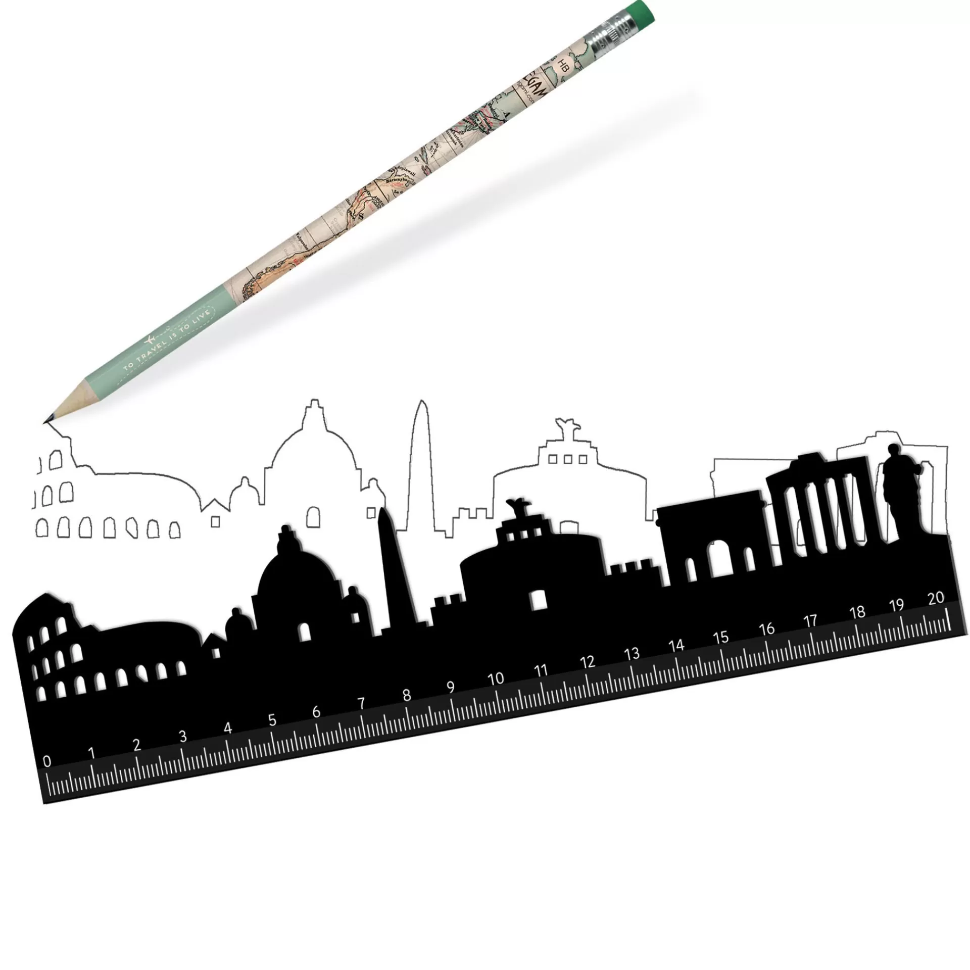Legami Milano Righello - Follow The Skyline- Righelli