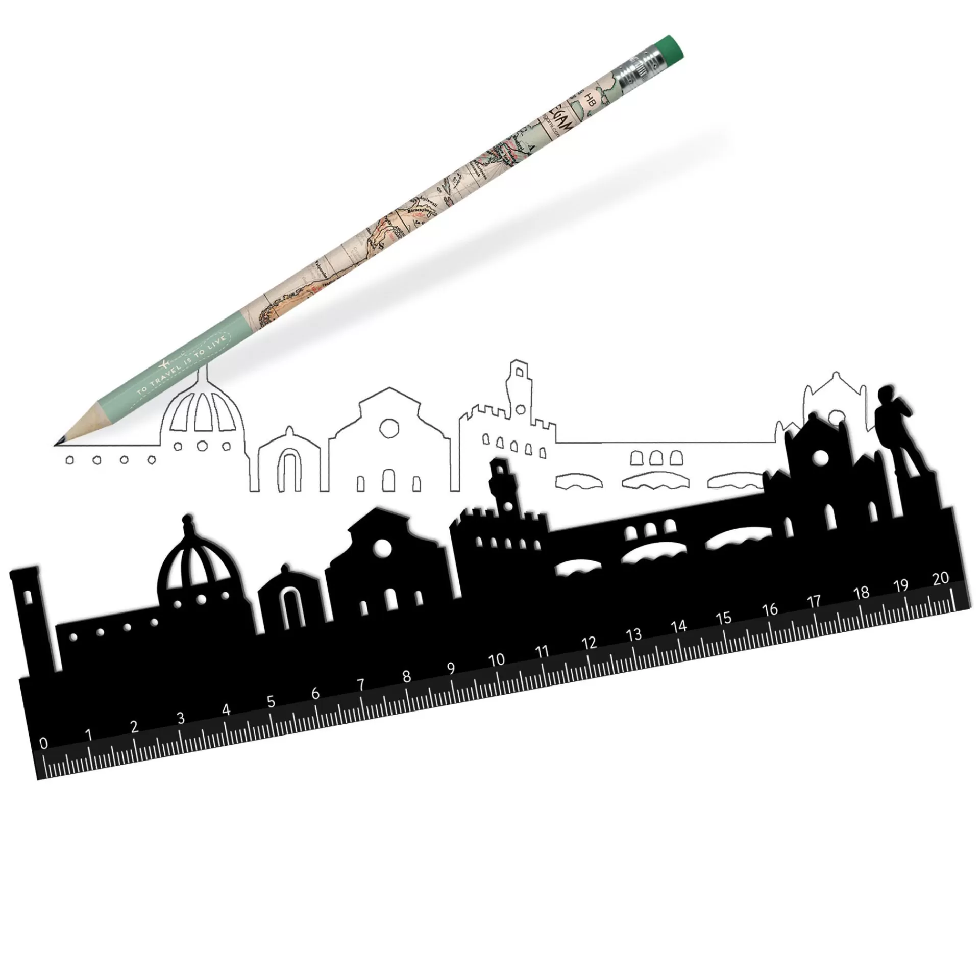 Legami Milano Righello - Follow The Skyline- Righelli