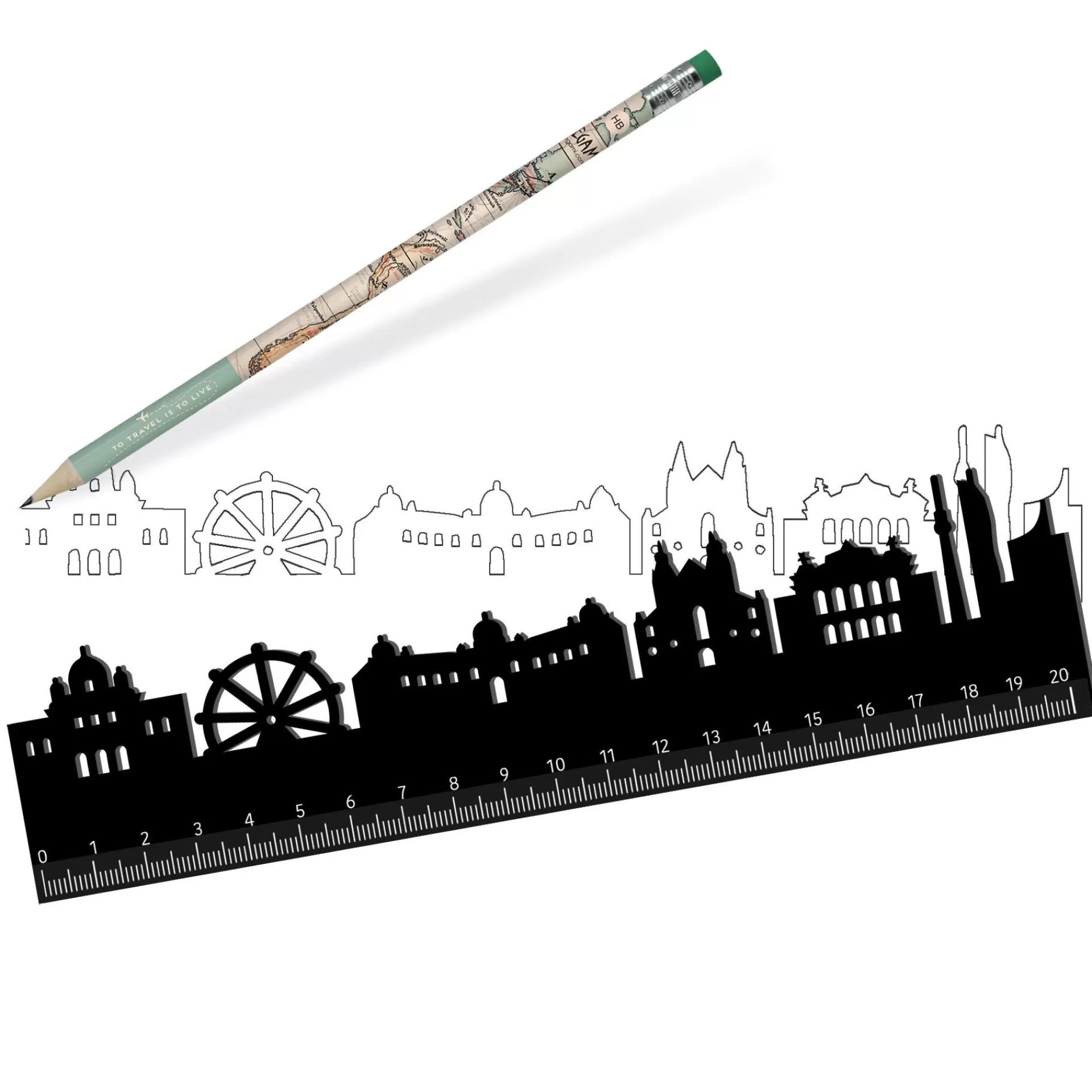 Legami Milano Righello - Follow The Skyline- Righelli