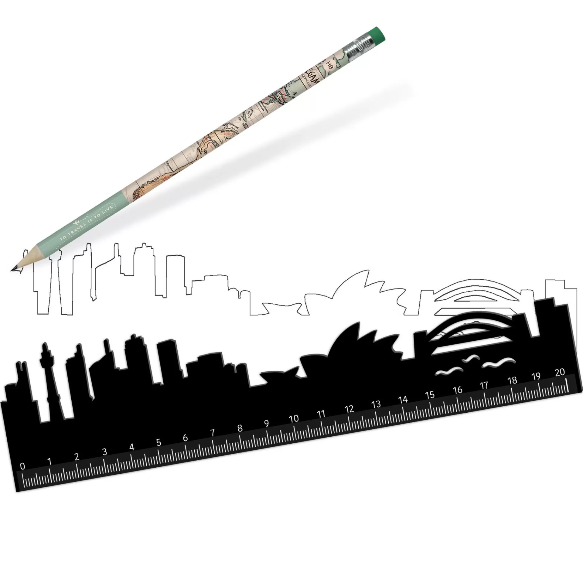 Legami Milano Righello - Follow The Skyline- Righelli