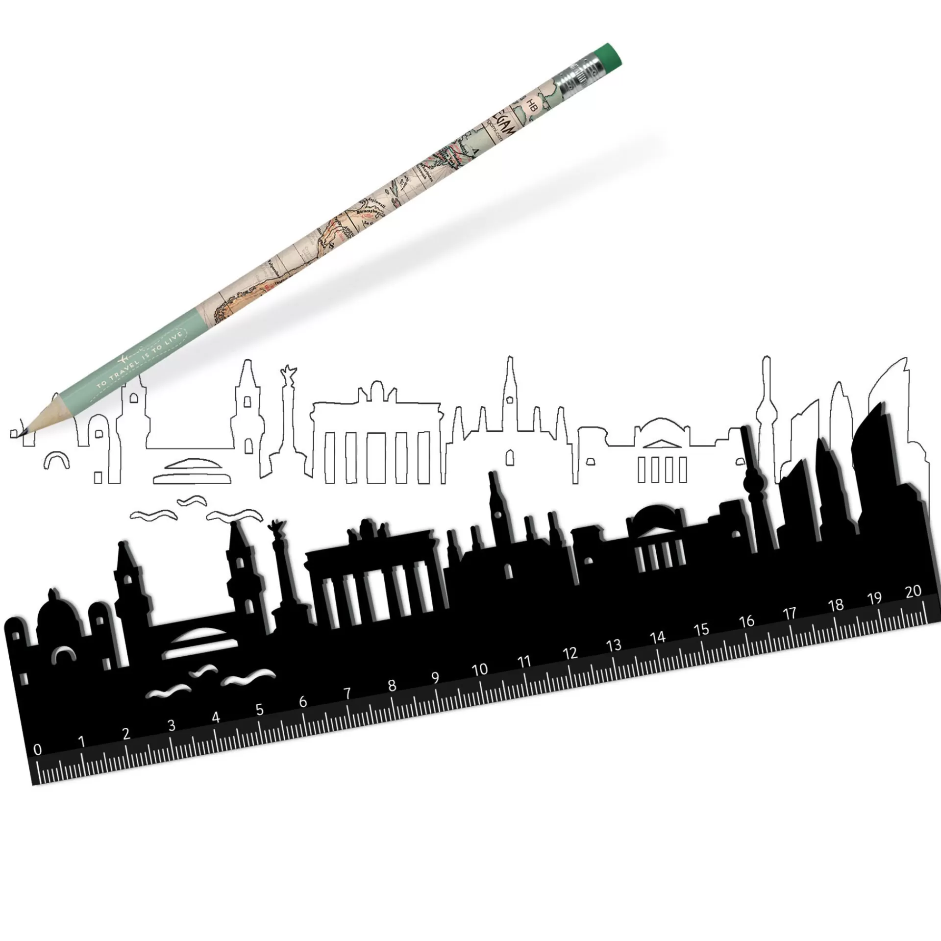 Legami Milano Righello - Follow The Skyline- Righelli