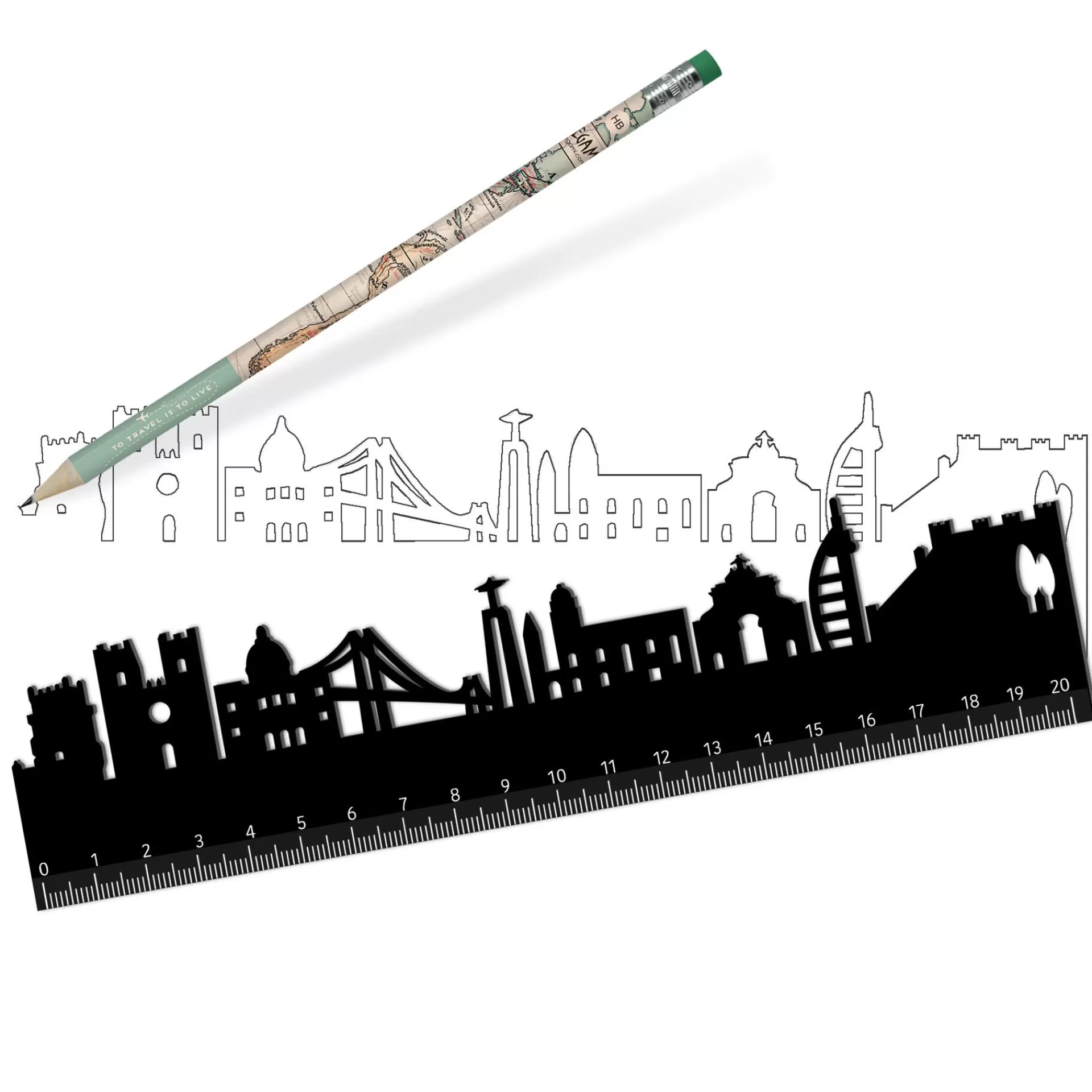 Legami Milano Righello - Follow The Skyline- Righelli