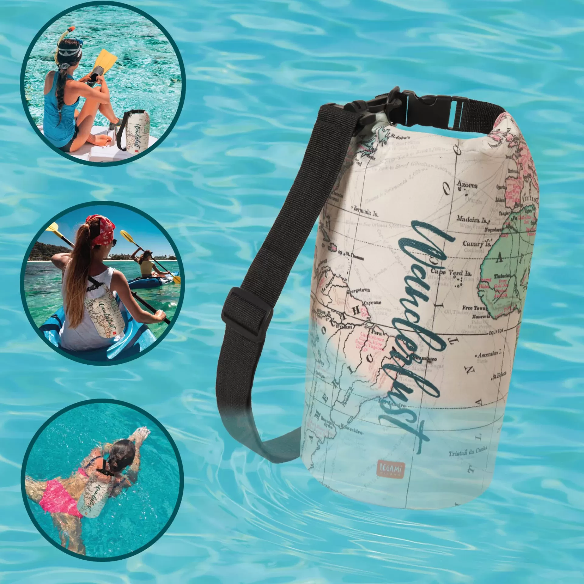 Legami Milano Sacca Impermeabile - 3 Litri - Dry Bag- Accessori Da Spiaggia | Borse