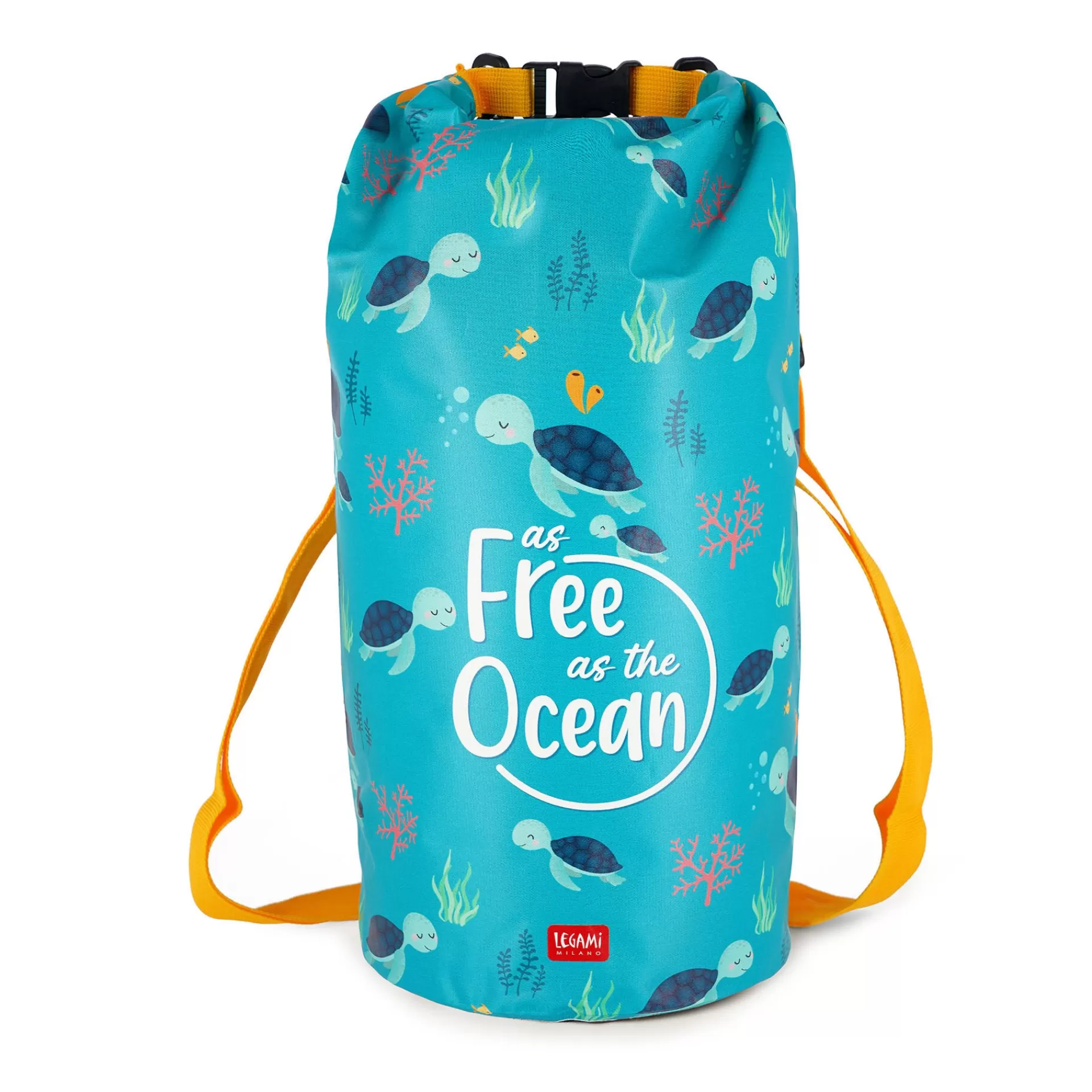 Legami Milano Sacca Impermeabile - 10 Litri - Good Vibes- Accessori Da Spiaggia | Borse