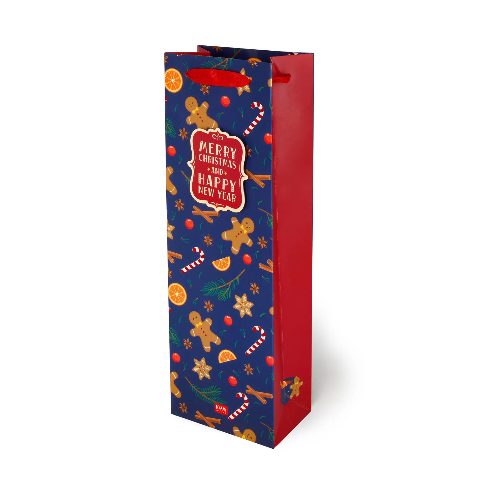 Legami Milano Sacchetto Regalo Natalizio - Bottle- Sacchetti Regalo Natalizi
