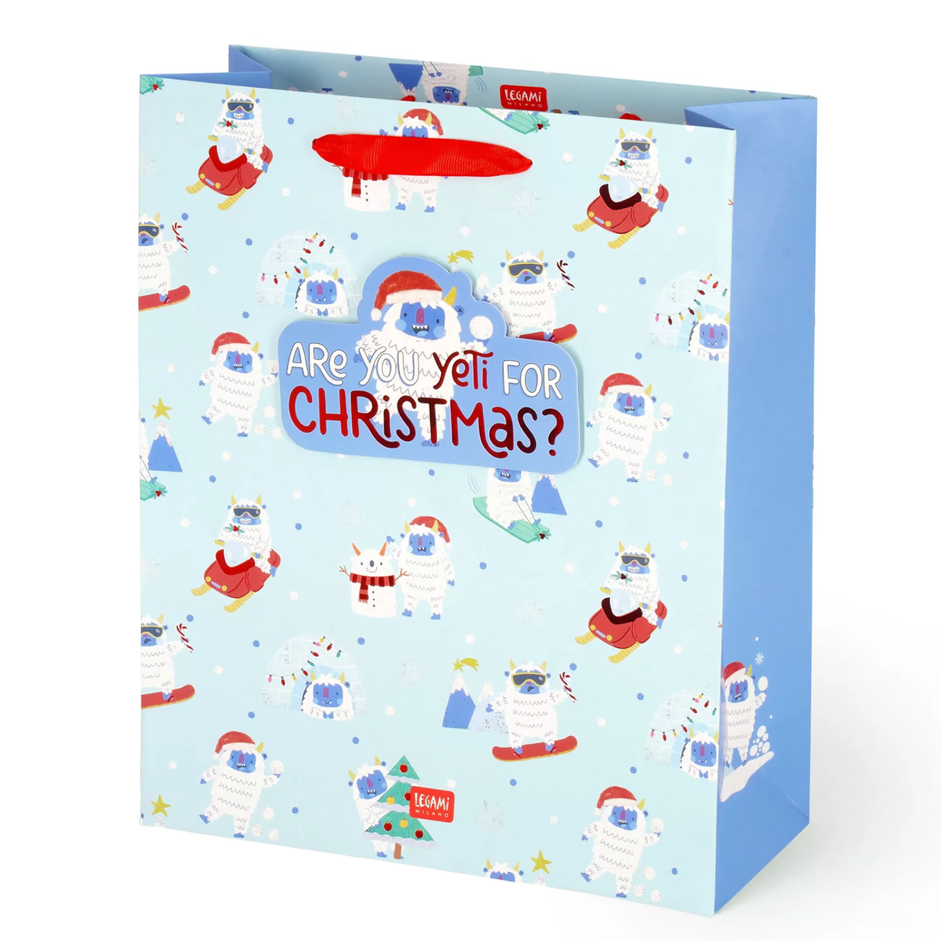 Legami Milano Sacchetto Regalo Natalizio - Large- Sacchetti Regalo Natalizi