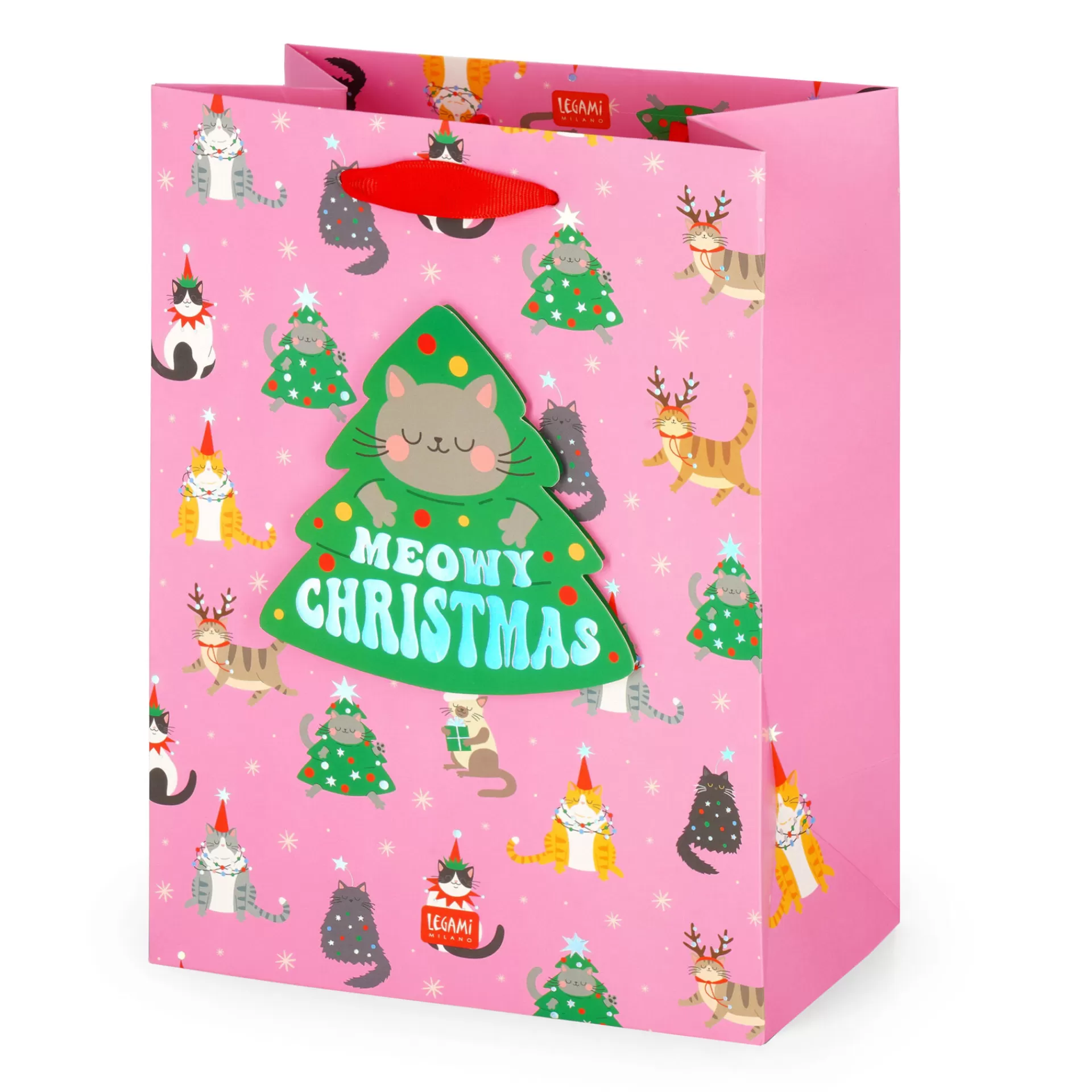 Legami Milano Sacchetto Regalo Natalizio - Medium- Sacchetti Regalo Natalizi