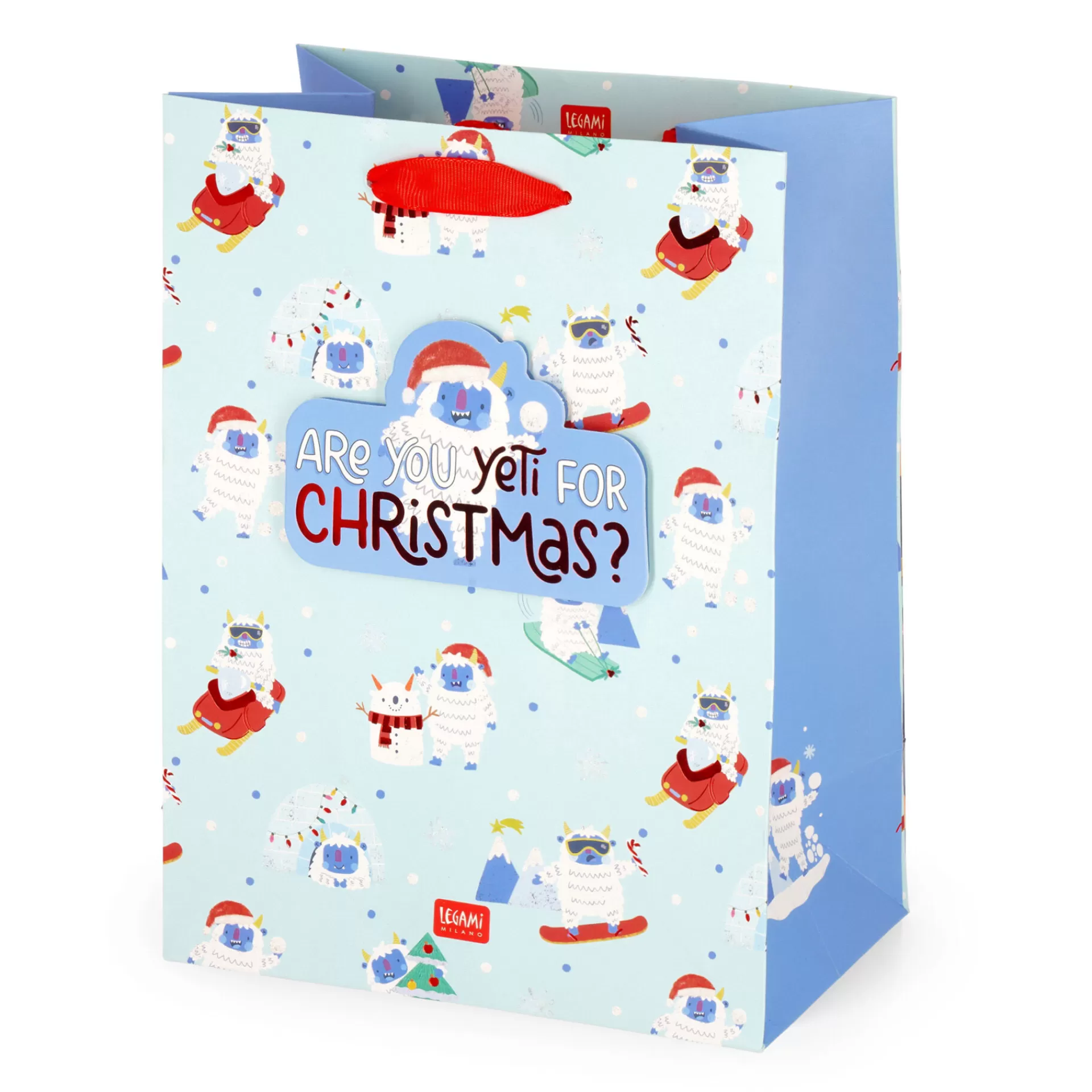 Legami Milano Sacchetto Regalo Natalizio - Medium- Sacchetti Regalo Natalizi