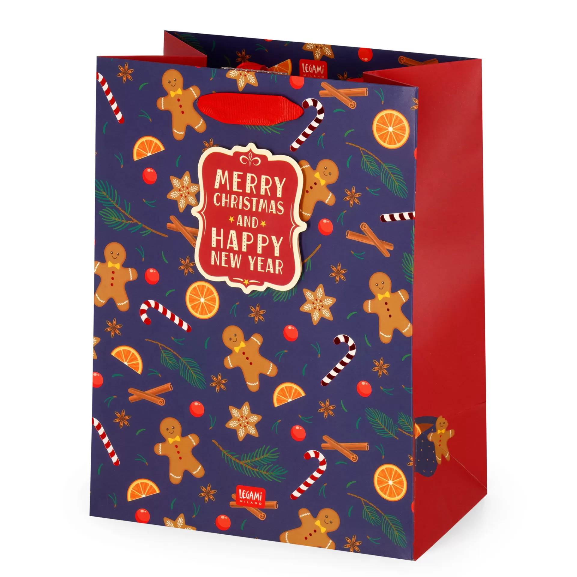 Legami Milano Sacchetto Regalo Natalizio - Medium- Sacchetti Regalo Natalizi