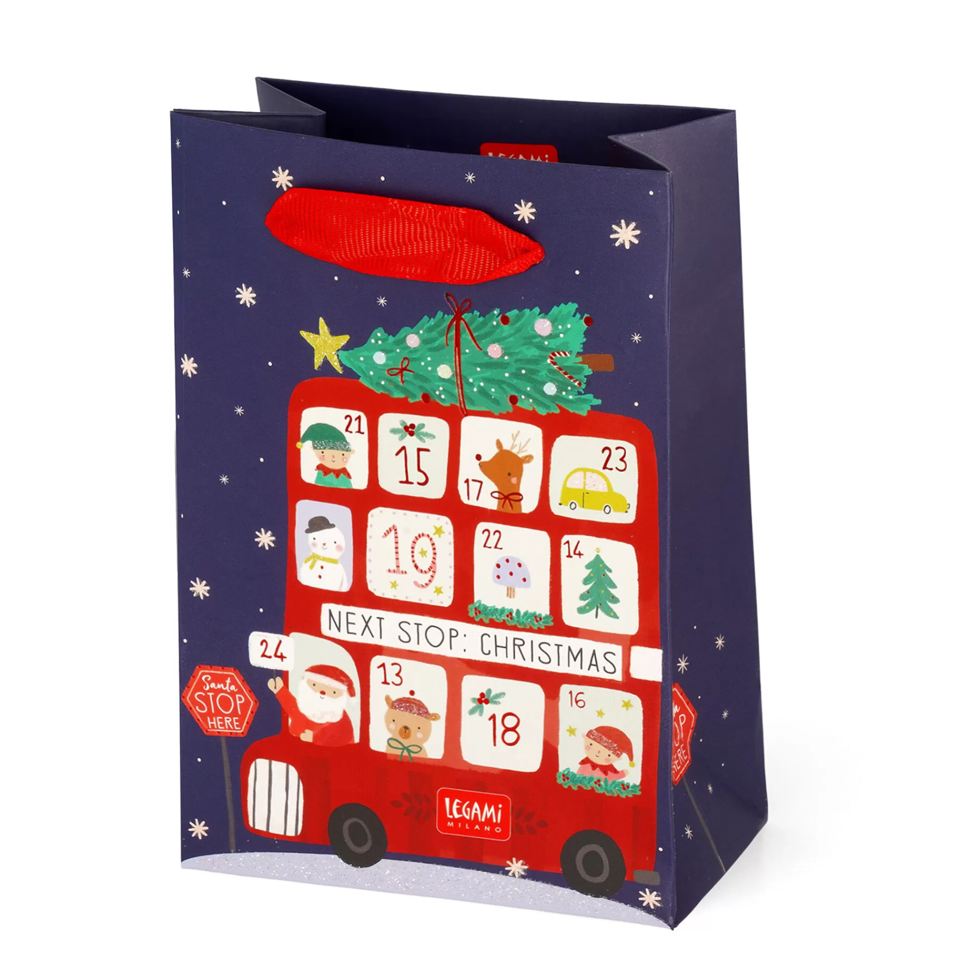 Legami Milano Sacchetto Regalo Natalizio - Small- Sacchetti Regalo Natalizi
