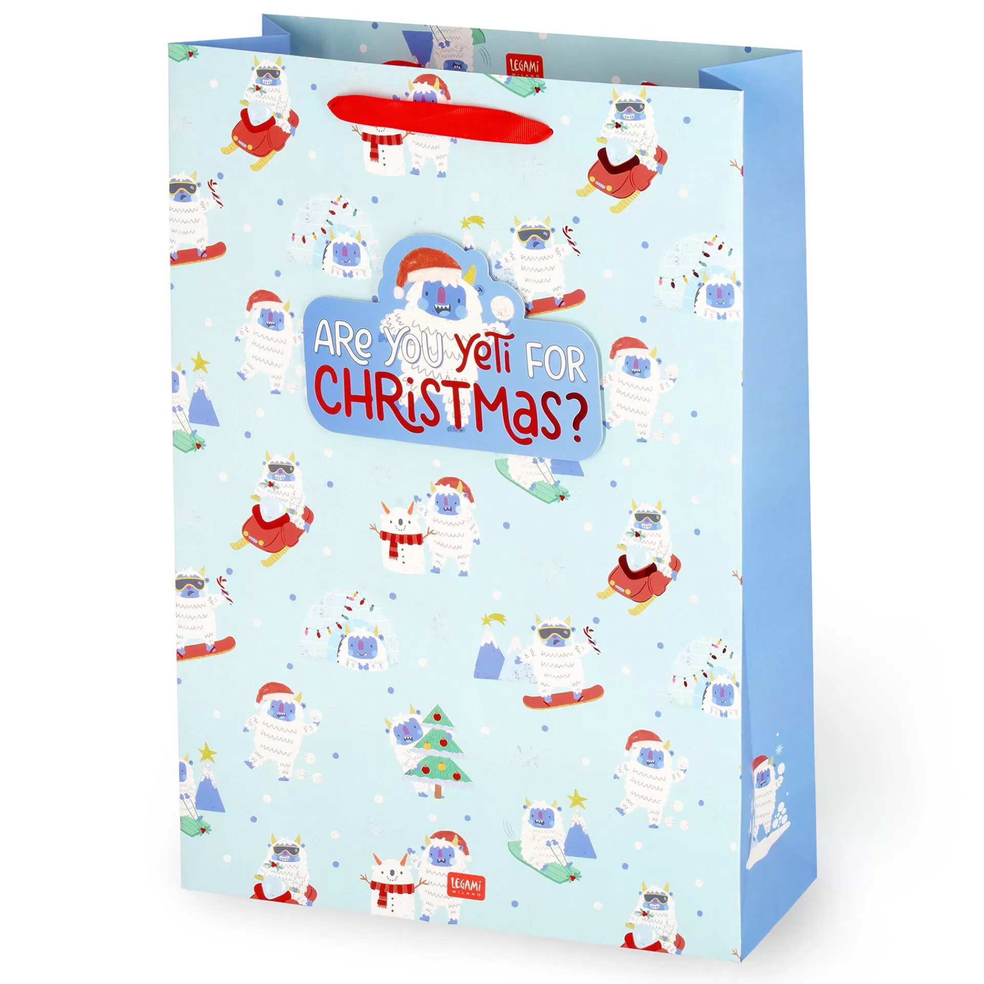 Legami Milano Sacchetto Regalo Natalizio - X-large- Sacchetti Regalo Natalizi