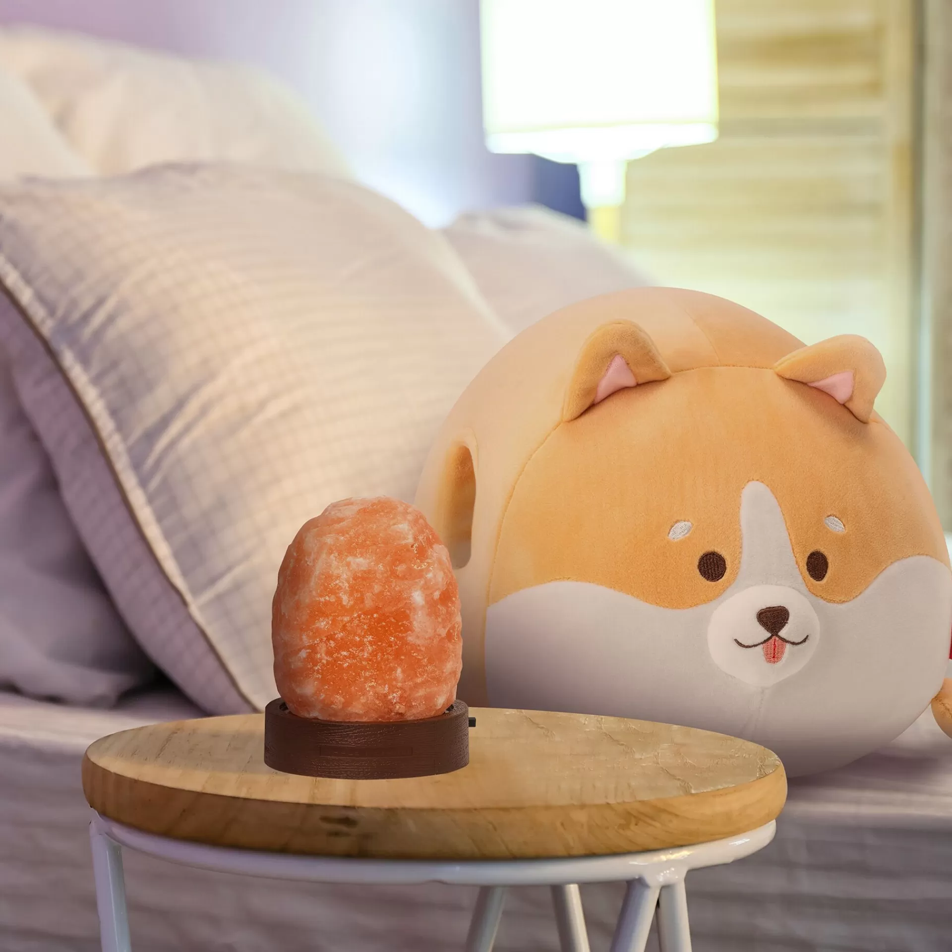 Legami Milano Set Cuscino Corgi e Himalayan Salt Lamp- Lampade | Cuscini E Coperte