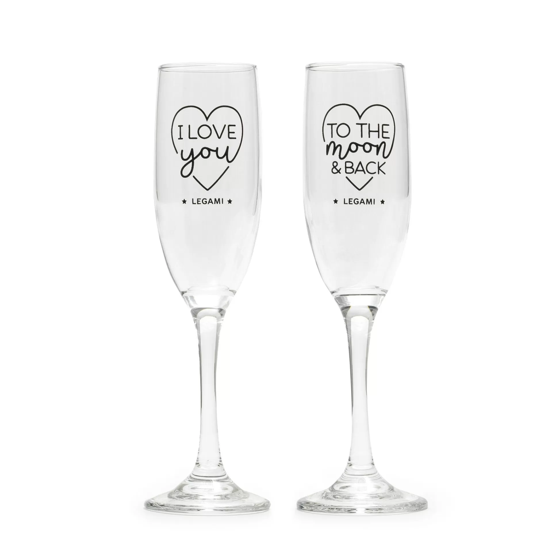 Legami Milano Set di 2 Calici - Cheers to Love- Cocktail Hour