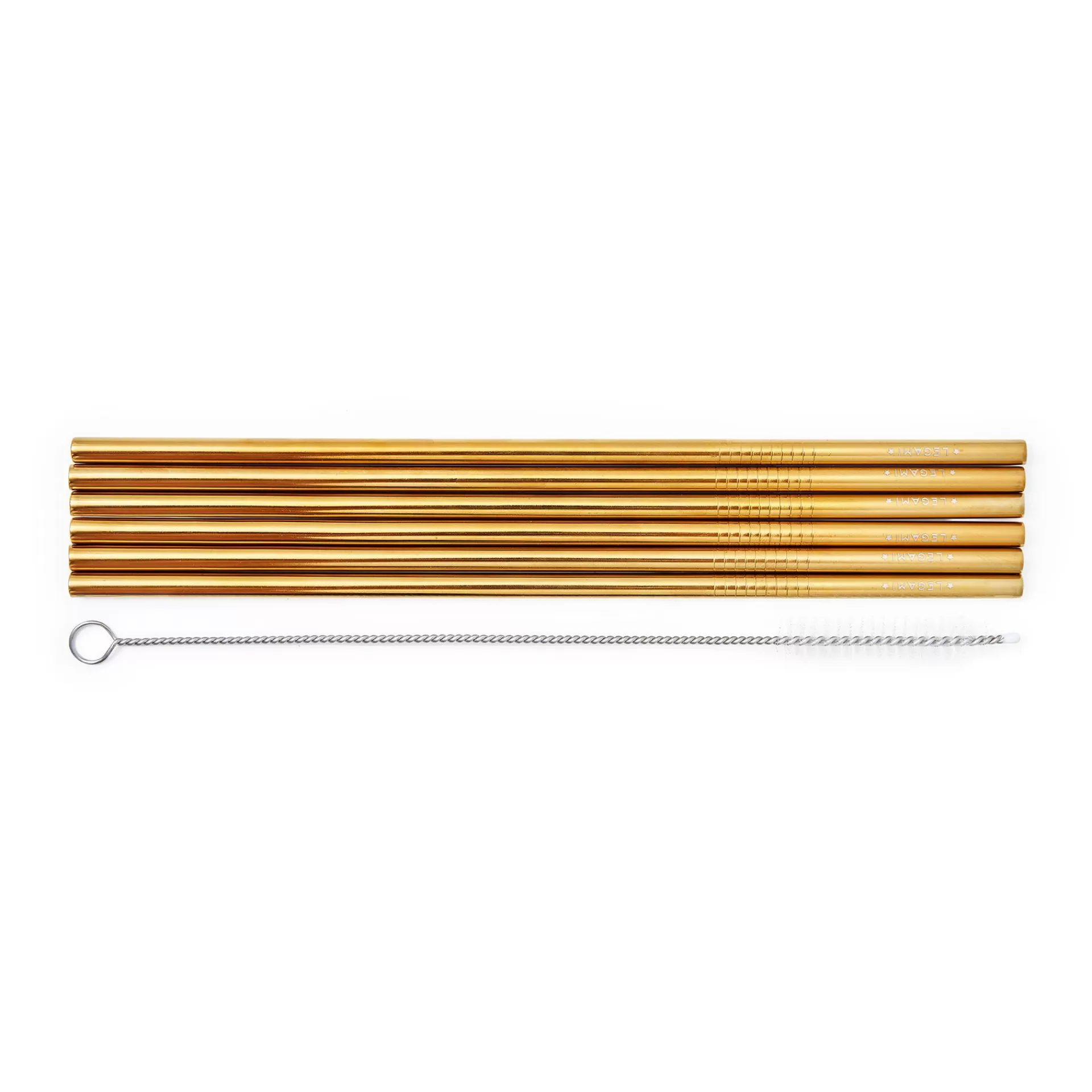 Legami Milano Set di 6 Cannucce in Acciao Inox - Standard- Cocktail Hour