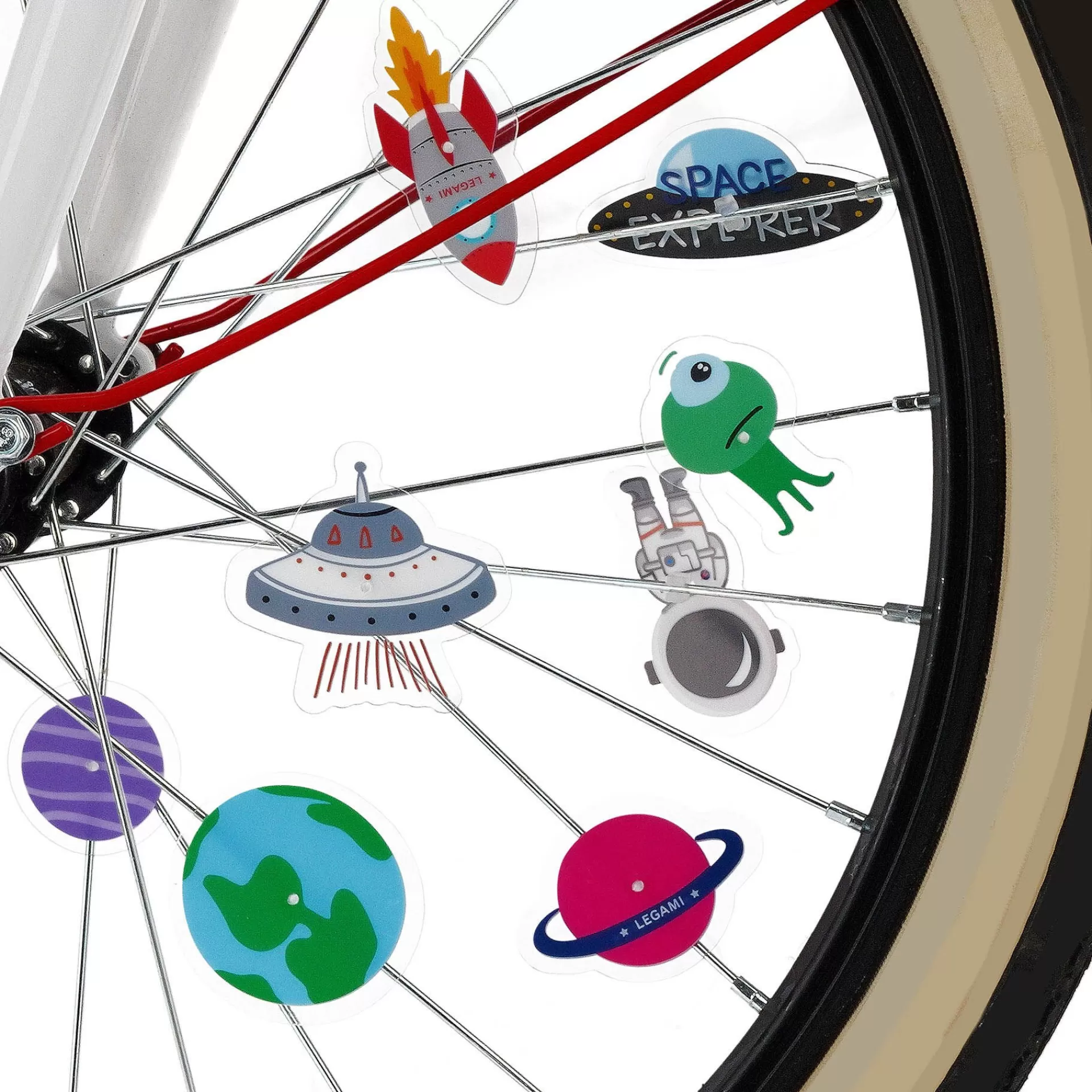 Legami Milano Set di 30 Decorazioni per i Raggi della Bicicletta- Accessori Bici