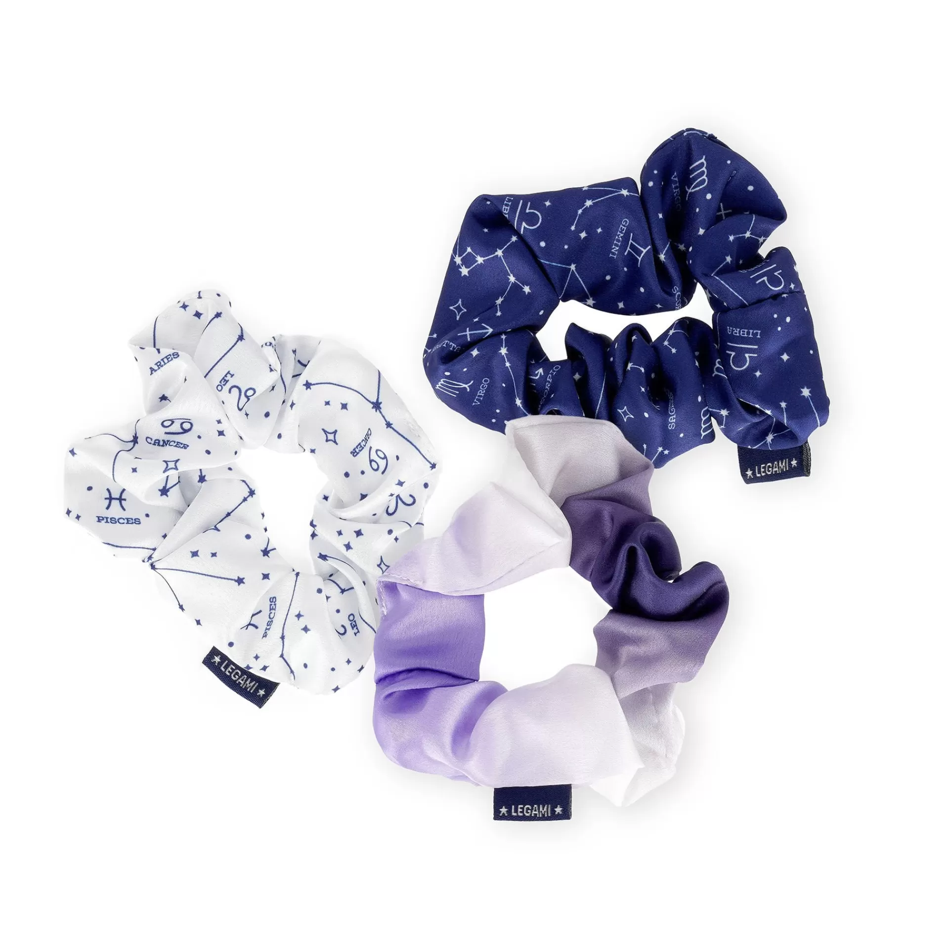 Legami Milano Set di 3 Elastici per Capelli - Hair We Are!- Viso E Corpo