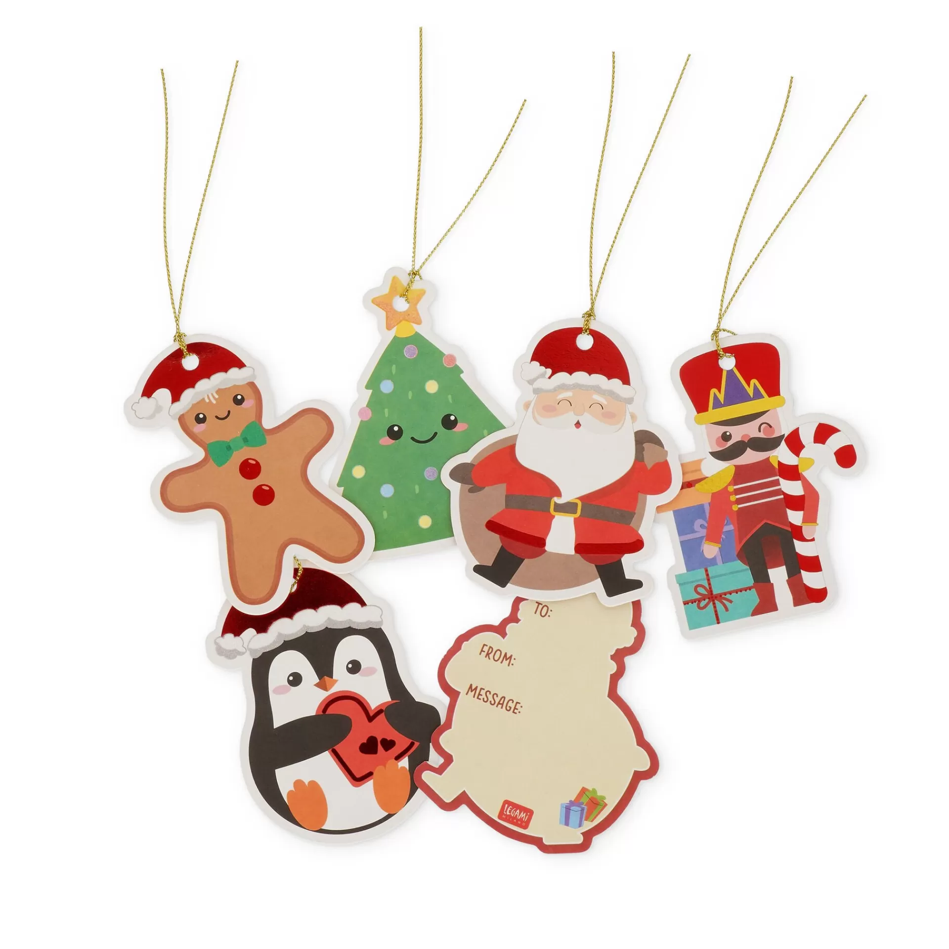 Legami Milano Set di 10 Etichette Regalo Natalizie- Accessori Natalizi | Biglietti Di Natale