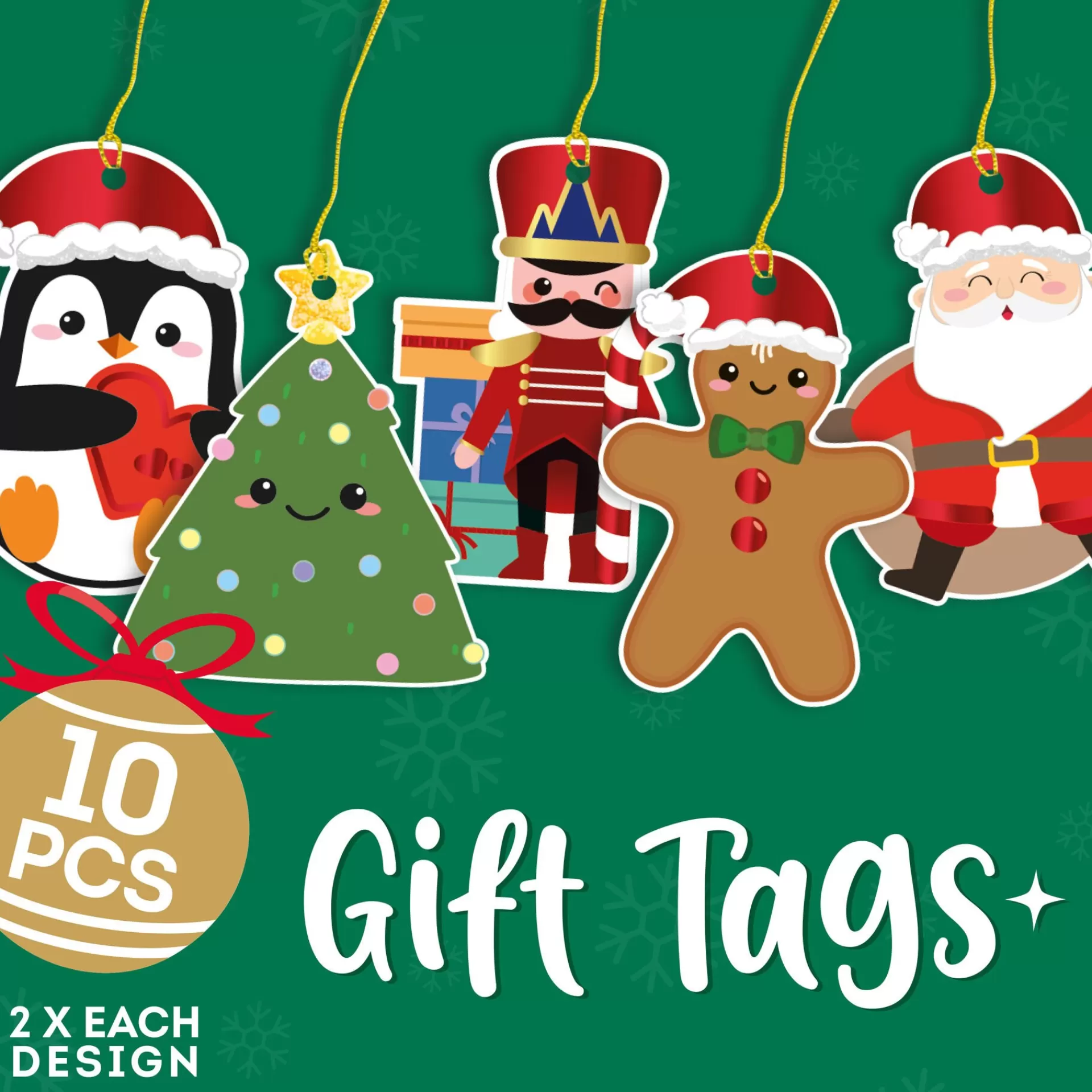 Legami Milano Set di 10 Etichette Regalo Natalizie- Accessori Natalizi | Biglietti Di Natale