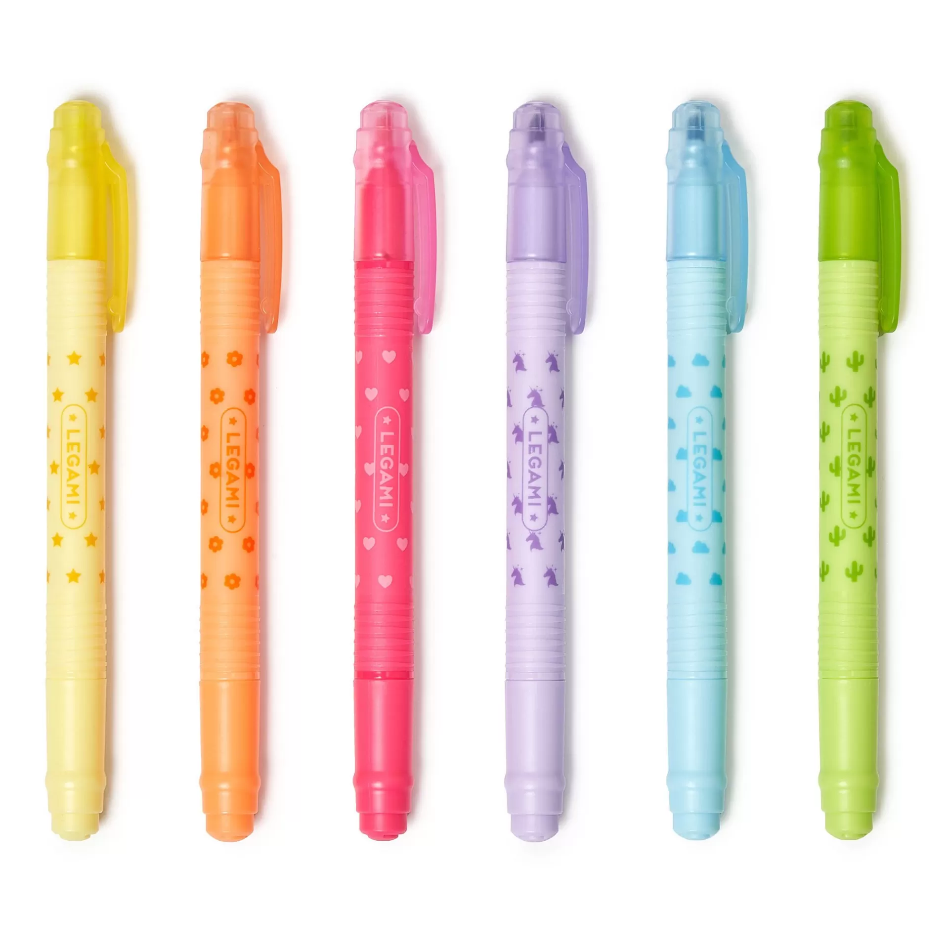 Legami Milano Set di 6 Evidenziatori Cancellabili - Magic Highlighters- Evidenziatori E Pennarelli